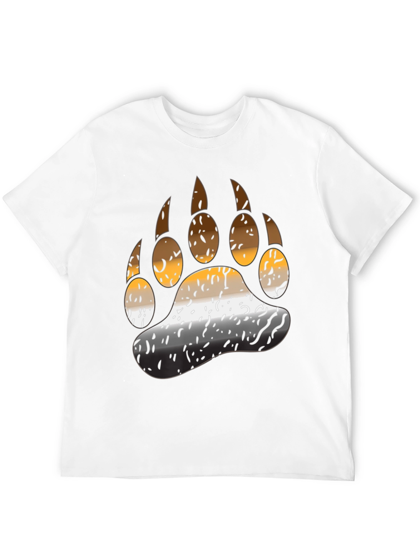 Black Bear Pride Paw T-Shirt - Black view 12