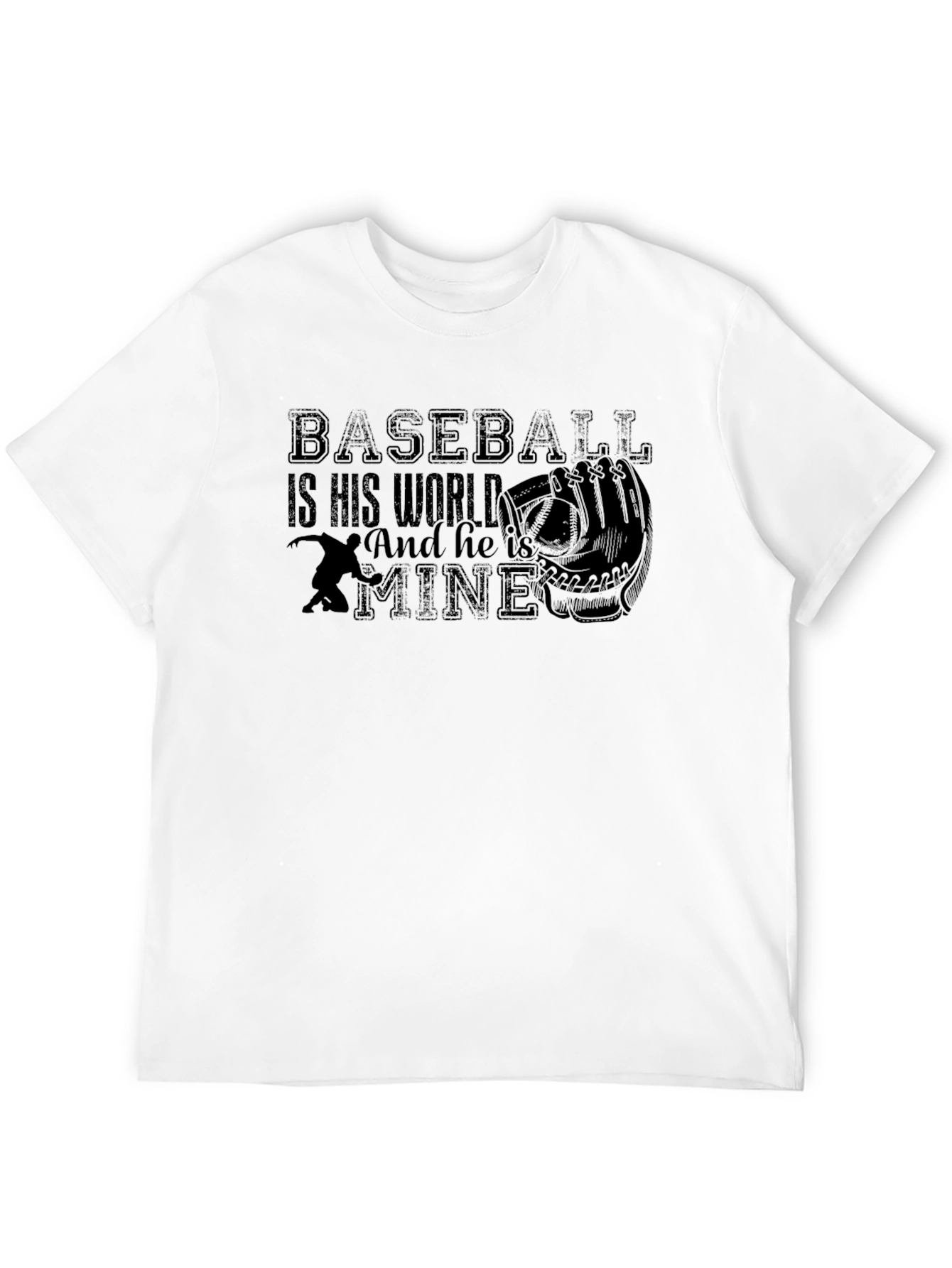 Black Baseball Is His World T-Shirt view 12