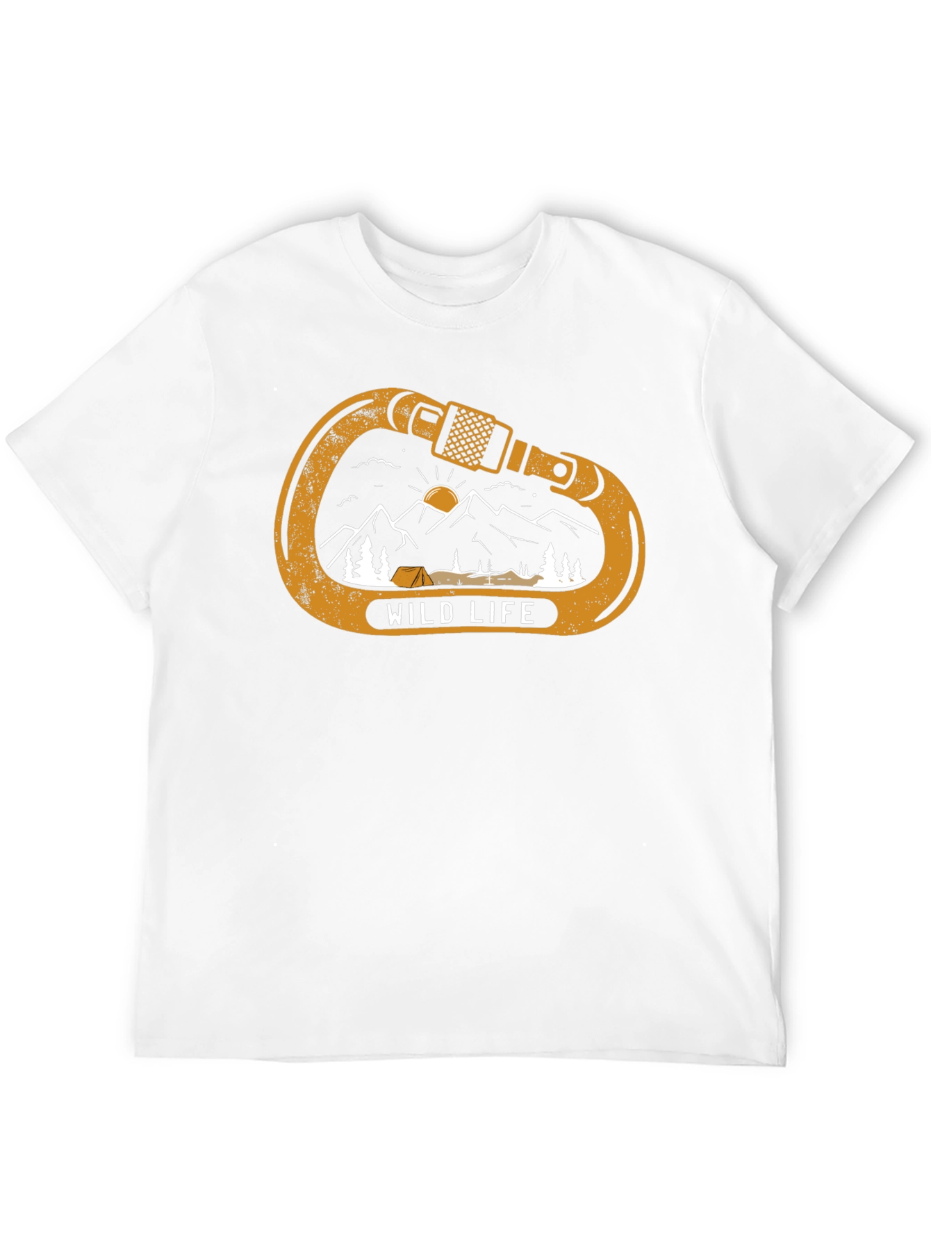 Black Wild Life Climbing Carabiner Graphic Tee - Black view 12