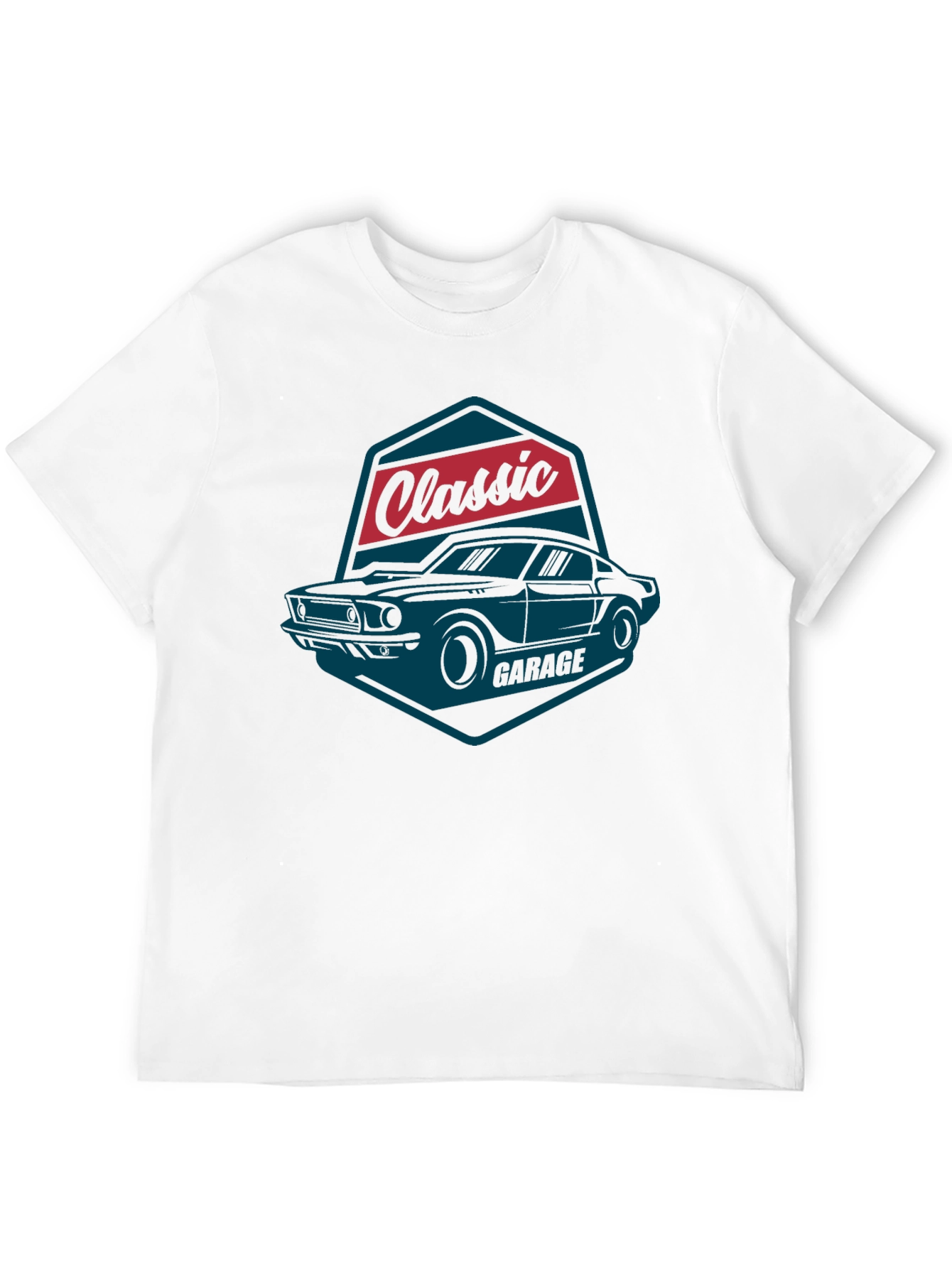 Black Classic Garage Car T-Shirt view 12