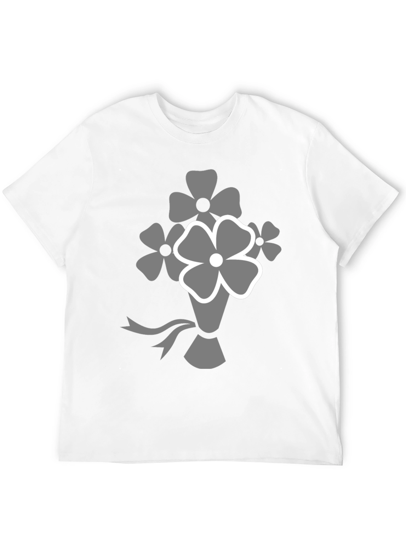 Black Floral Bouquet Graphic T-Shirt view 12