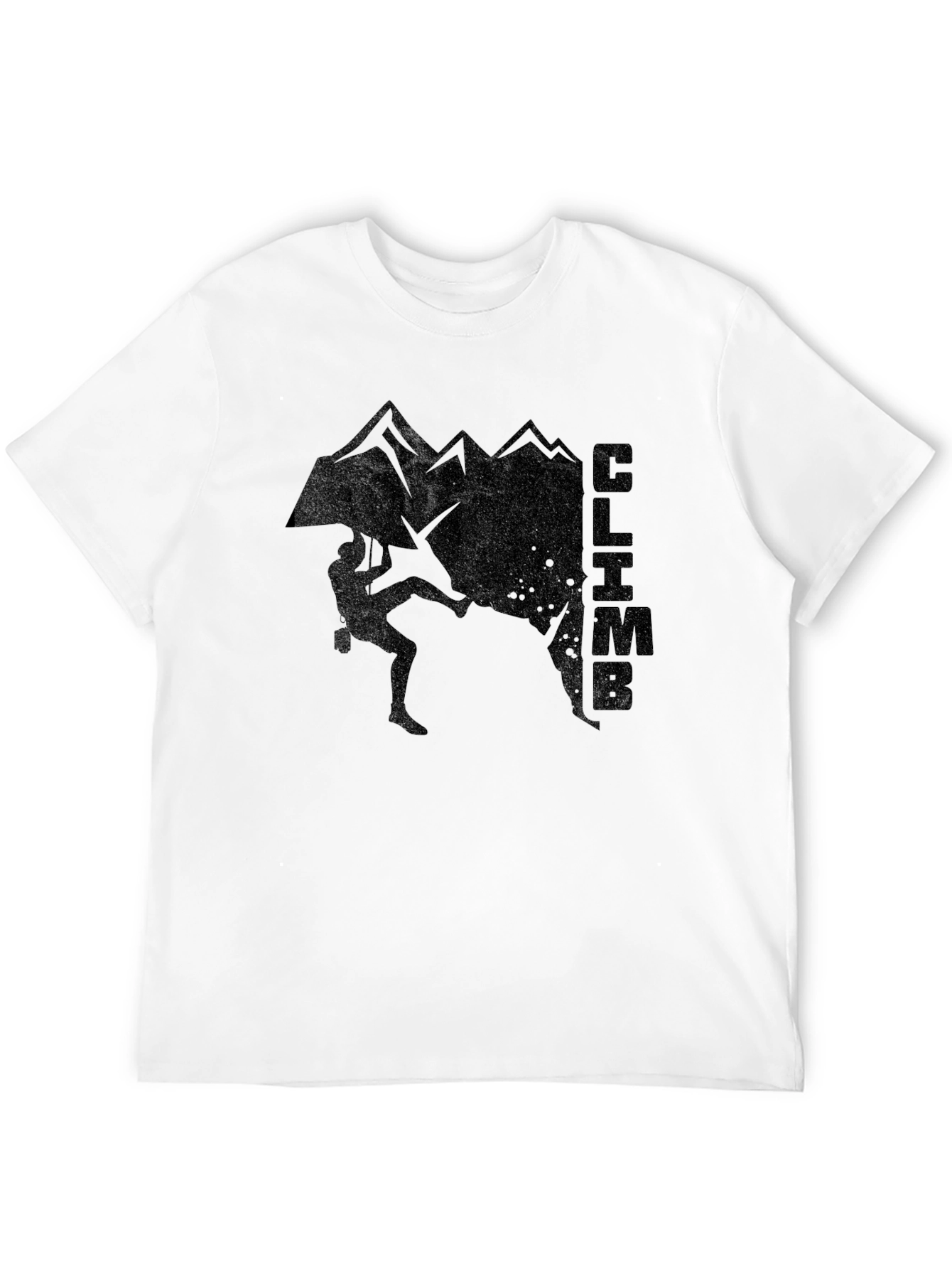 Black Climb Mountain Graphic Black T-Shirt view 12