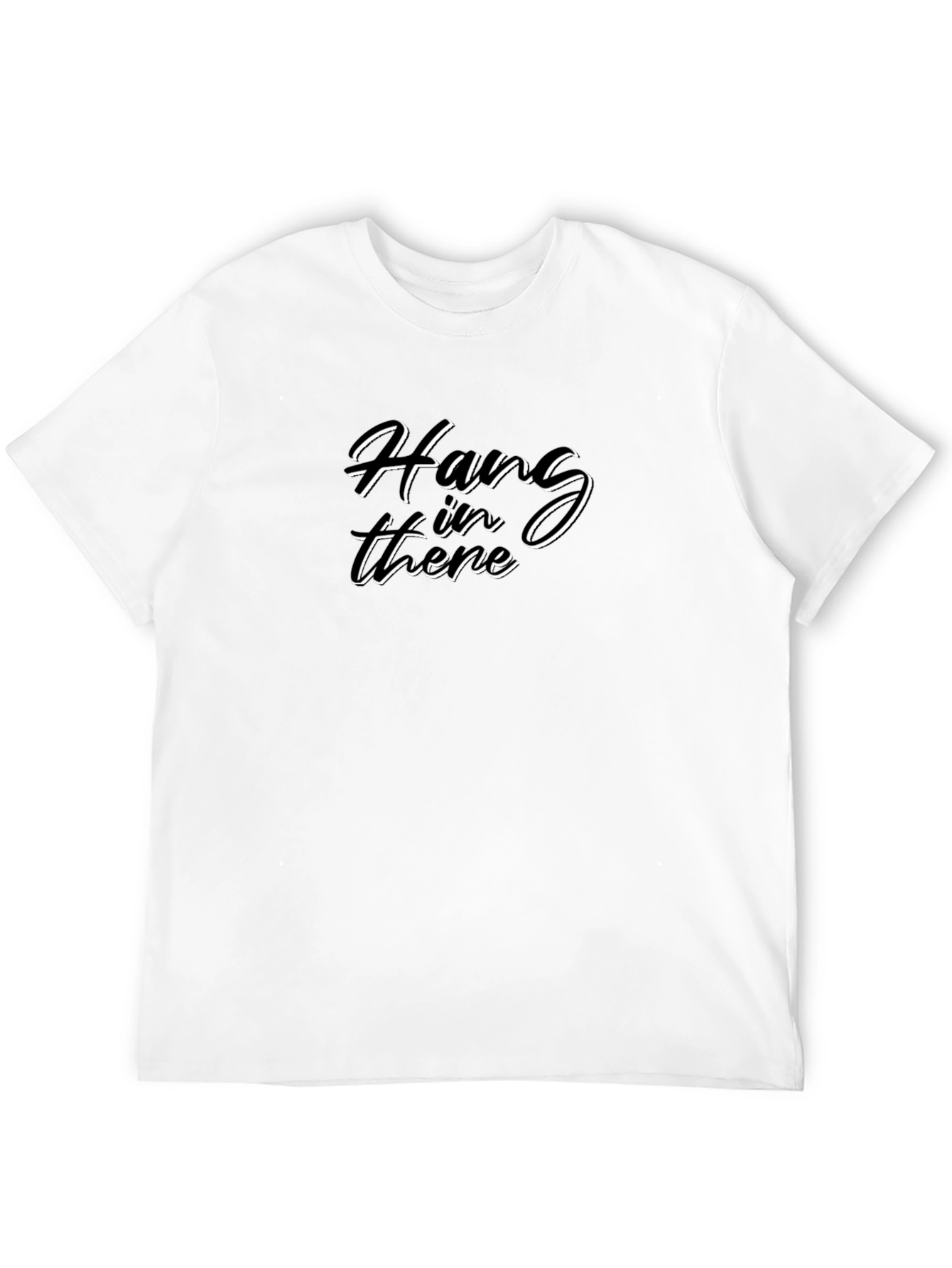 Black Hang In There Graphic T-Shirt - Black Casual Tee view 12