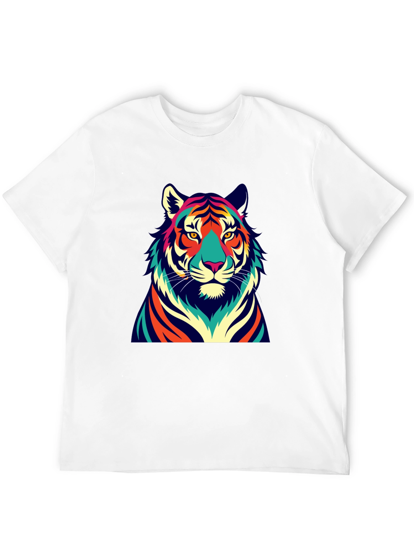 Black Vibrant Tiger Graphic Tee - Bold Style view 12