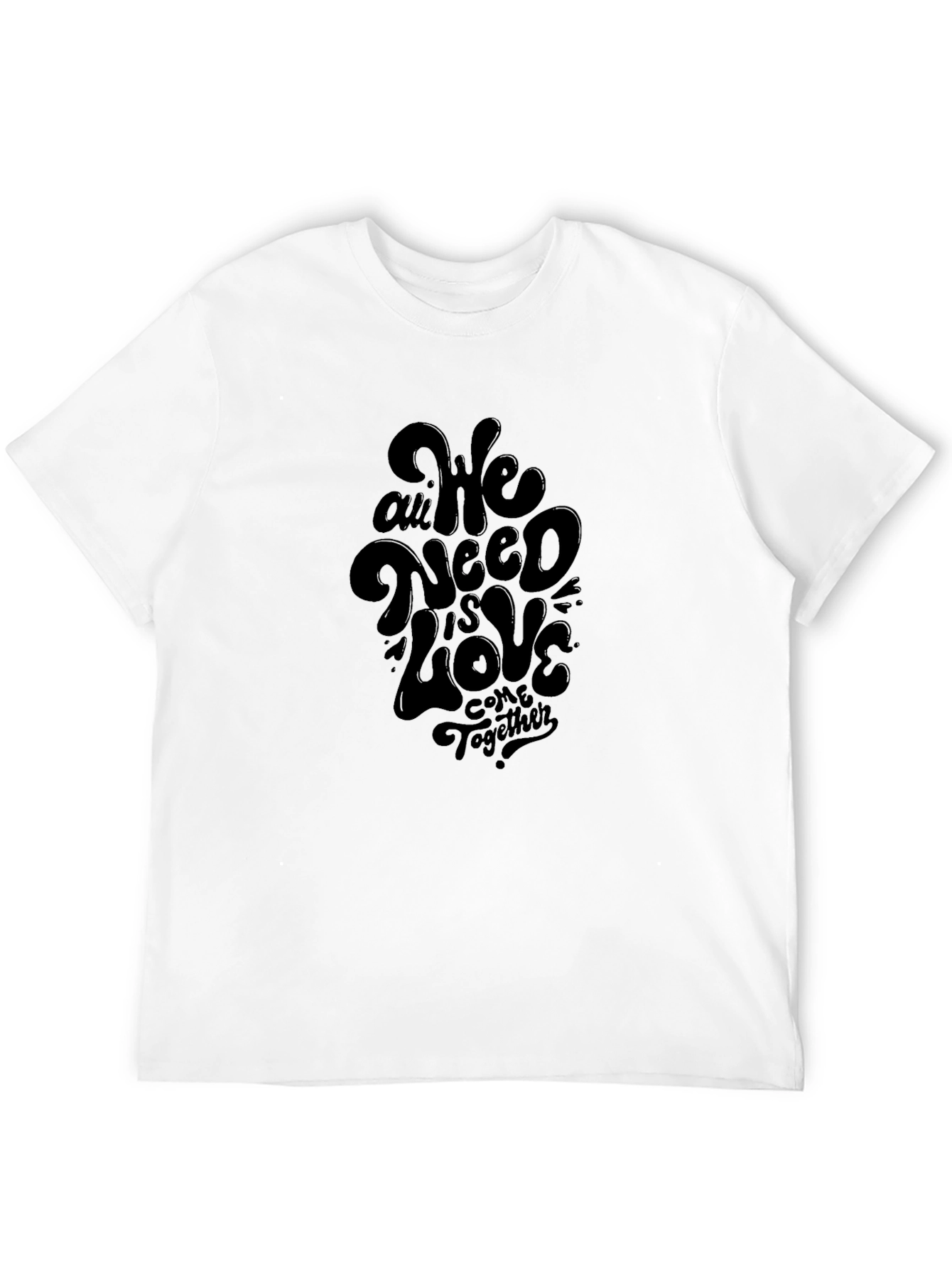 Black We All Need is Love Graphic Tee view 12