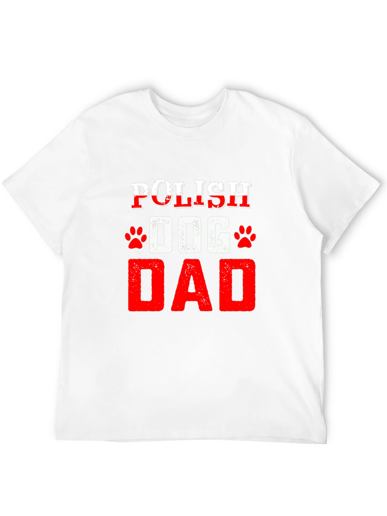 Black Polish Dog Dad T-Shirt Black view 12