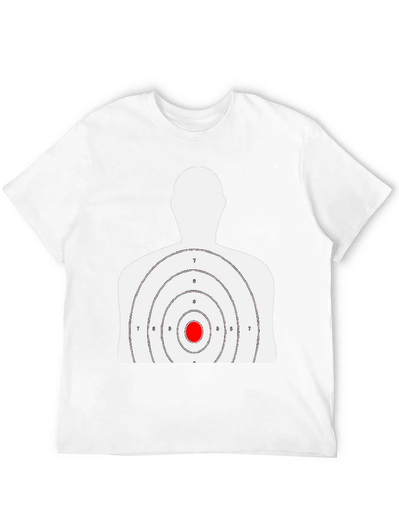 Black Target Practice T-Shirt - Bullseye Design view 12