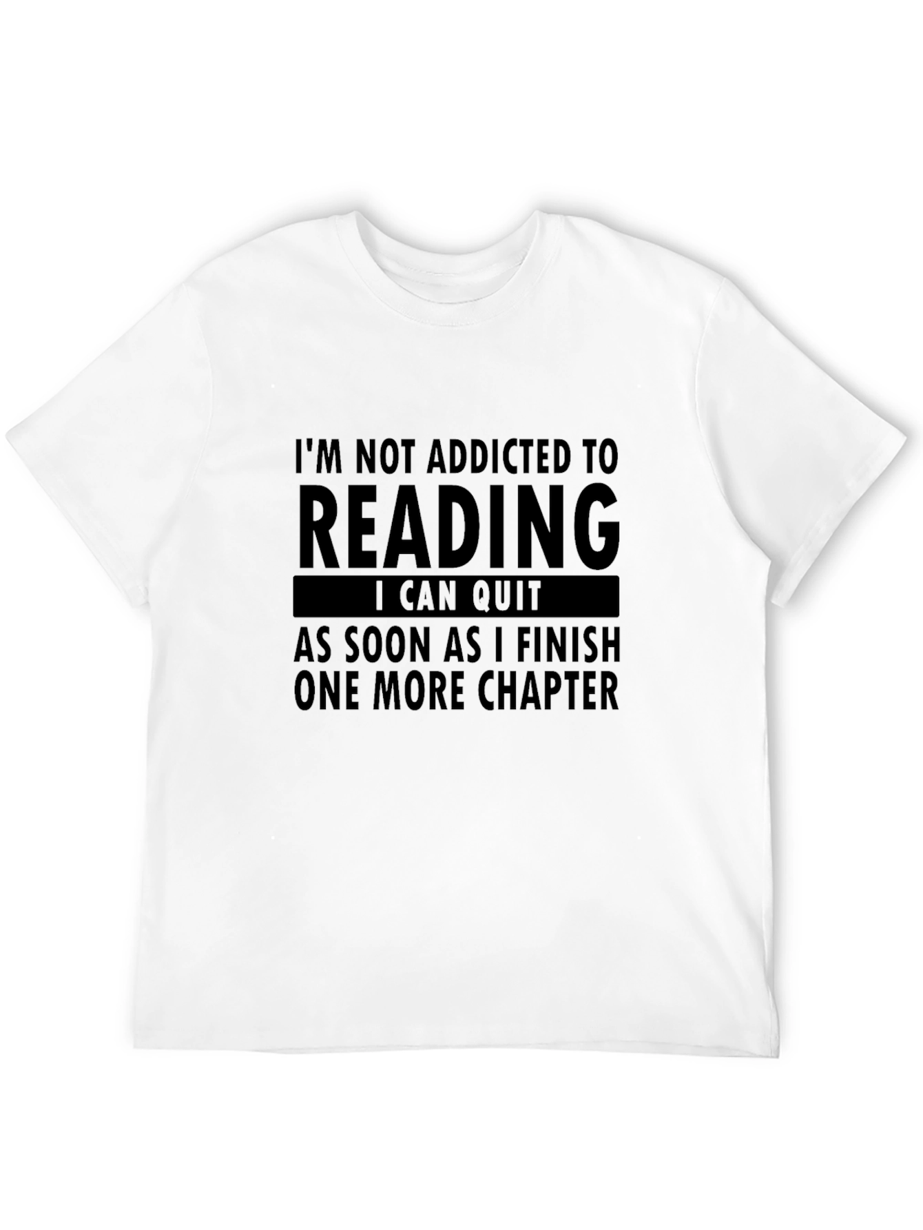 Black Reading Addict Novelty T-Shirt view 12