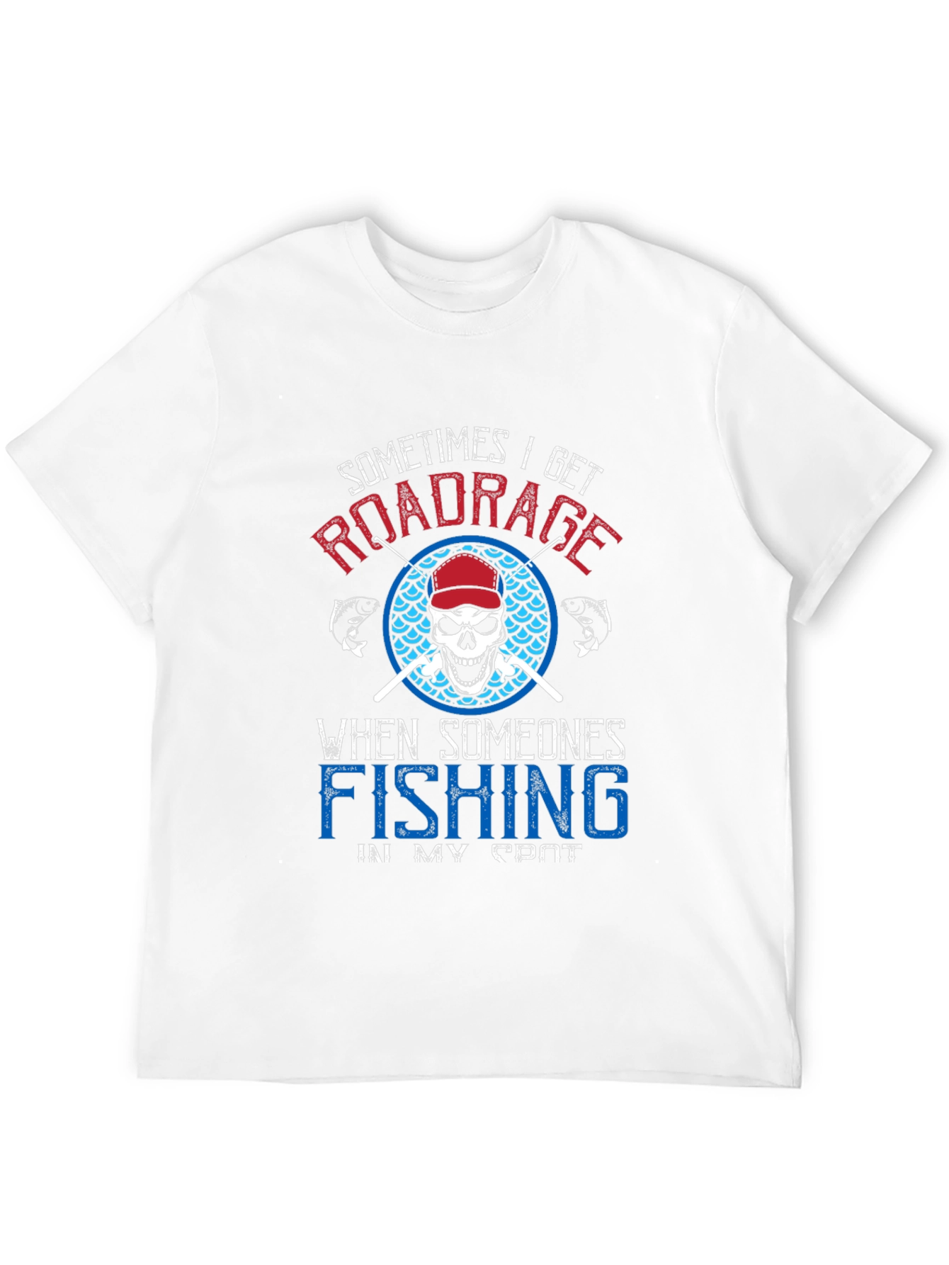 Black Road Rage Fishing T-Shirt view 12