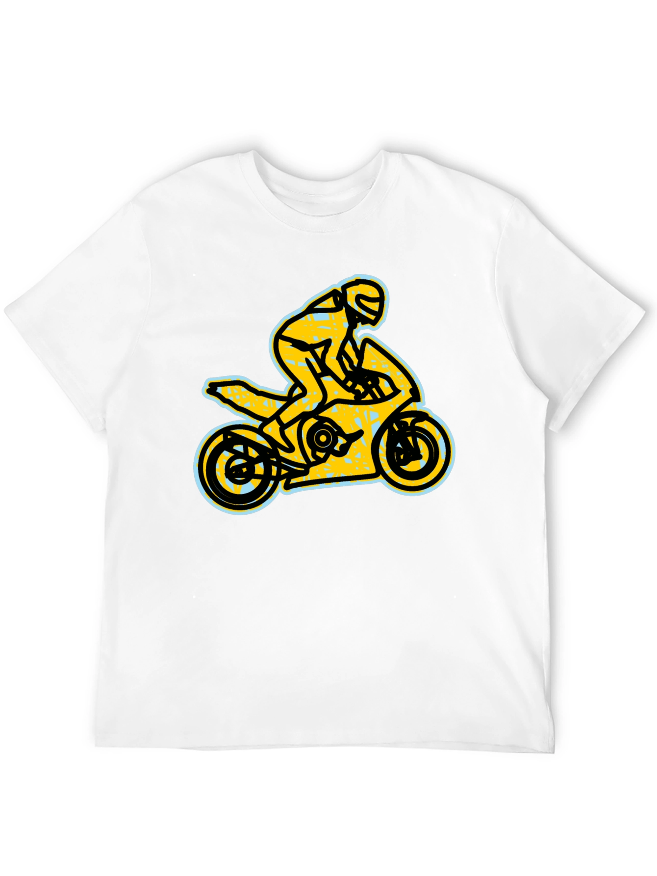 Black Motorcycle T-Shirt - Ride in Style! view 12