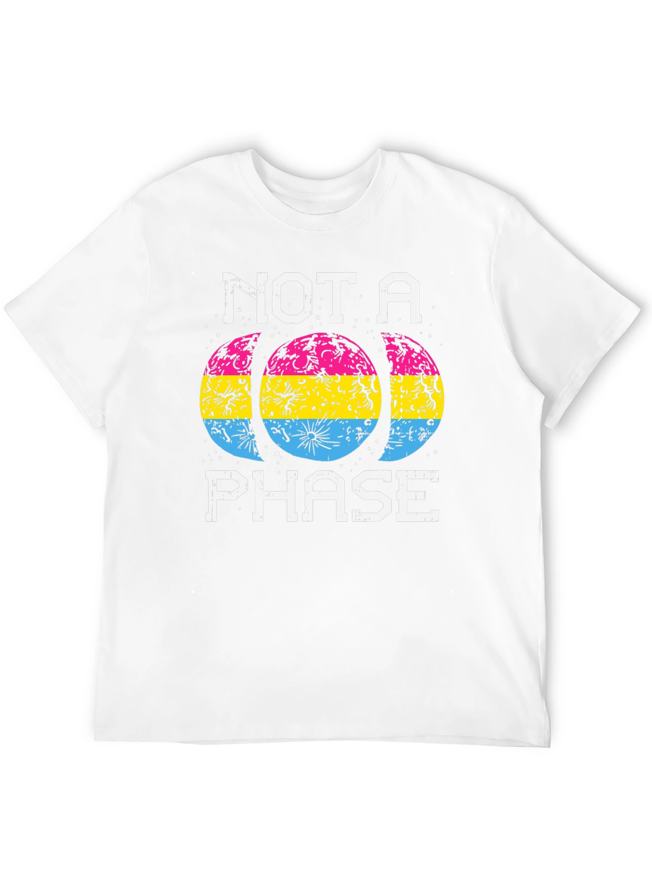 Black Not a Phase Pansexual Pride T-Shirt view 12