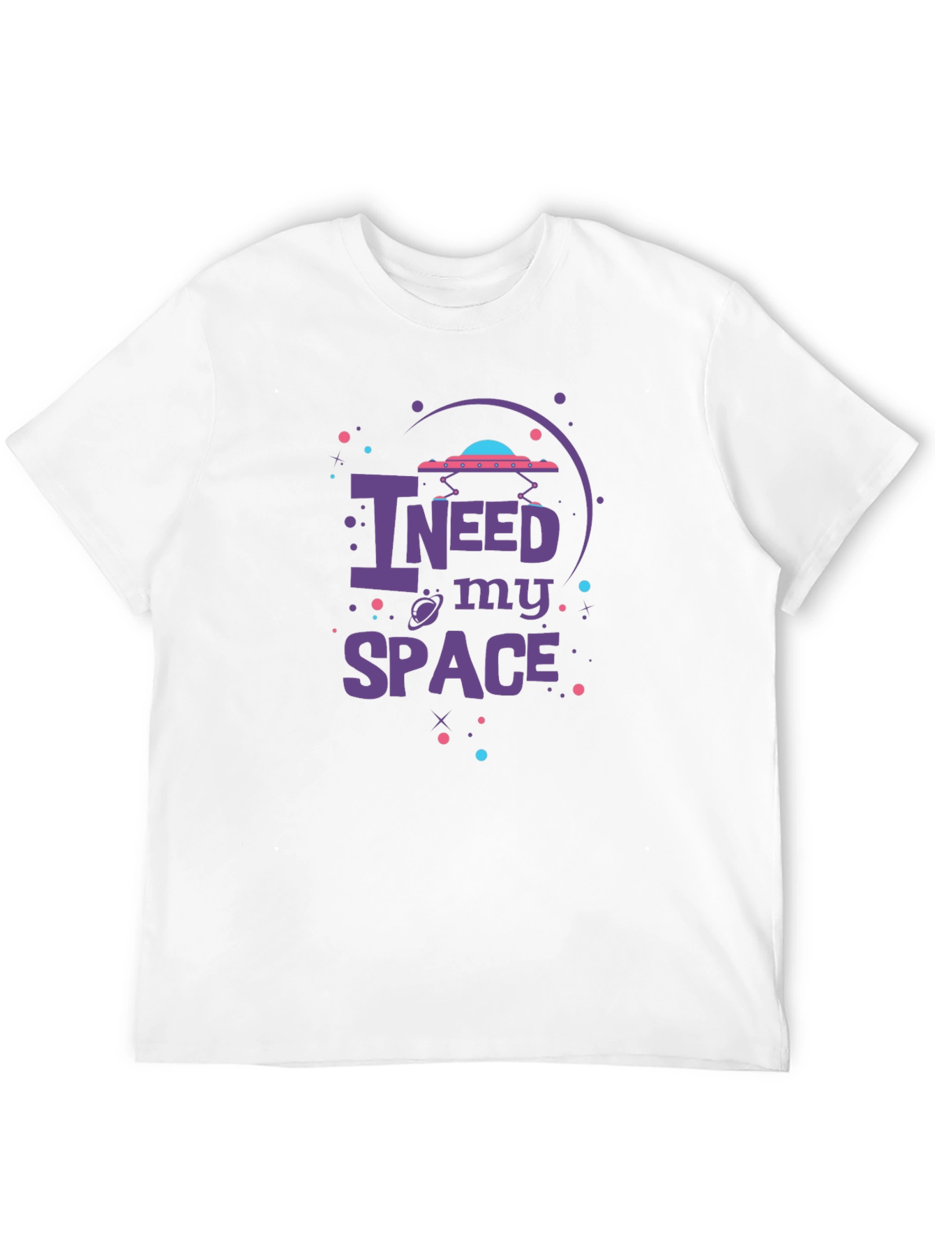 Black I Need My Space Graphic Tee view 12