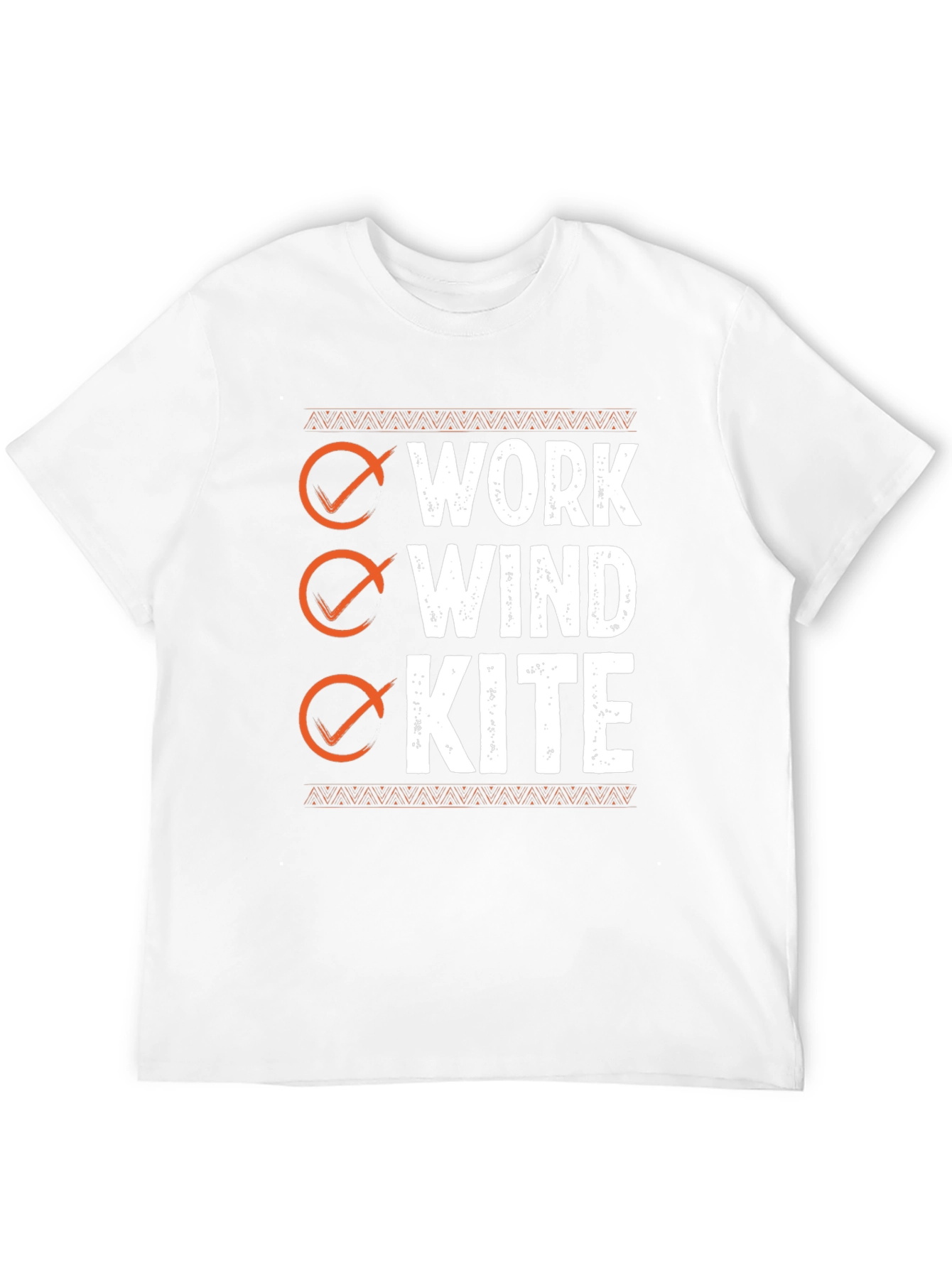 Black Work Wind Kite T-Shirt - Black Graphic Tee view 12