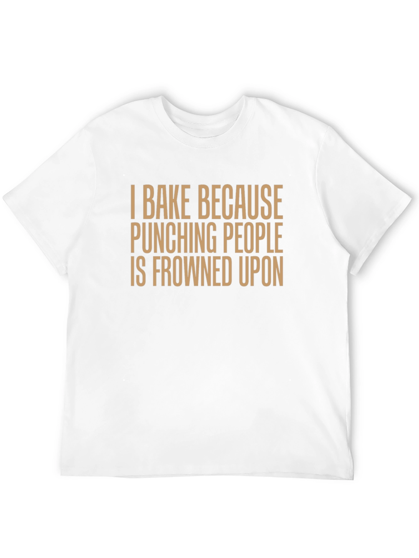 Black Baking Humor T-Shirt - I Bake Because Punching People is Frowned Upon view 12
