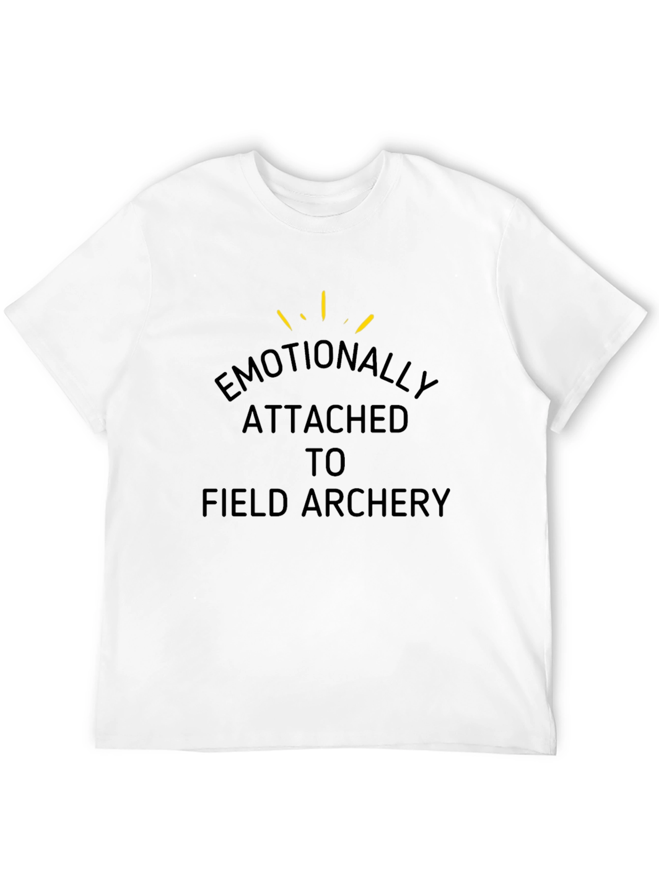 Black Emotionally Attached to Field Archery T-Shirt view 12