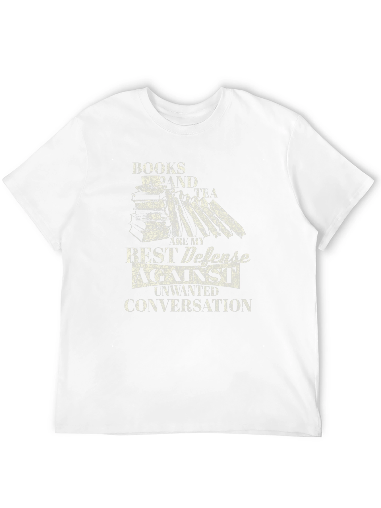 Black Books & Tea Defense T-Shirt - Introvert Apparel view 12