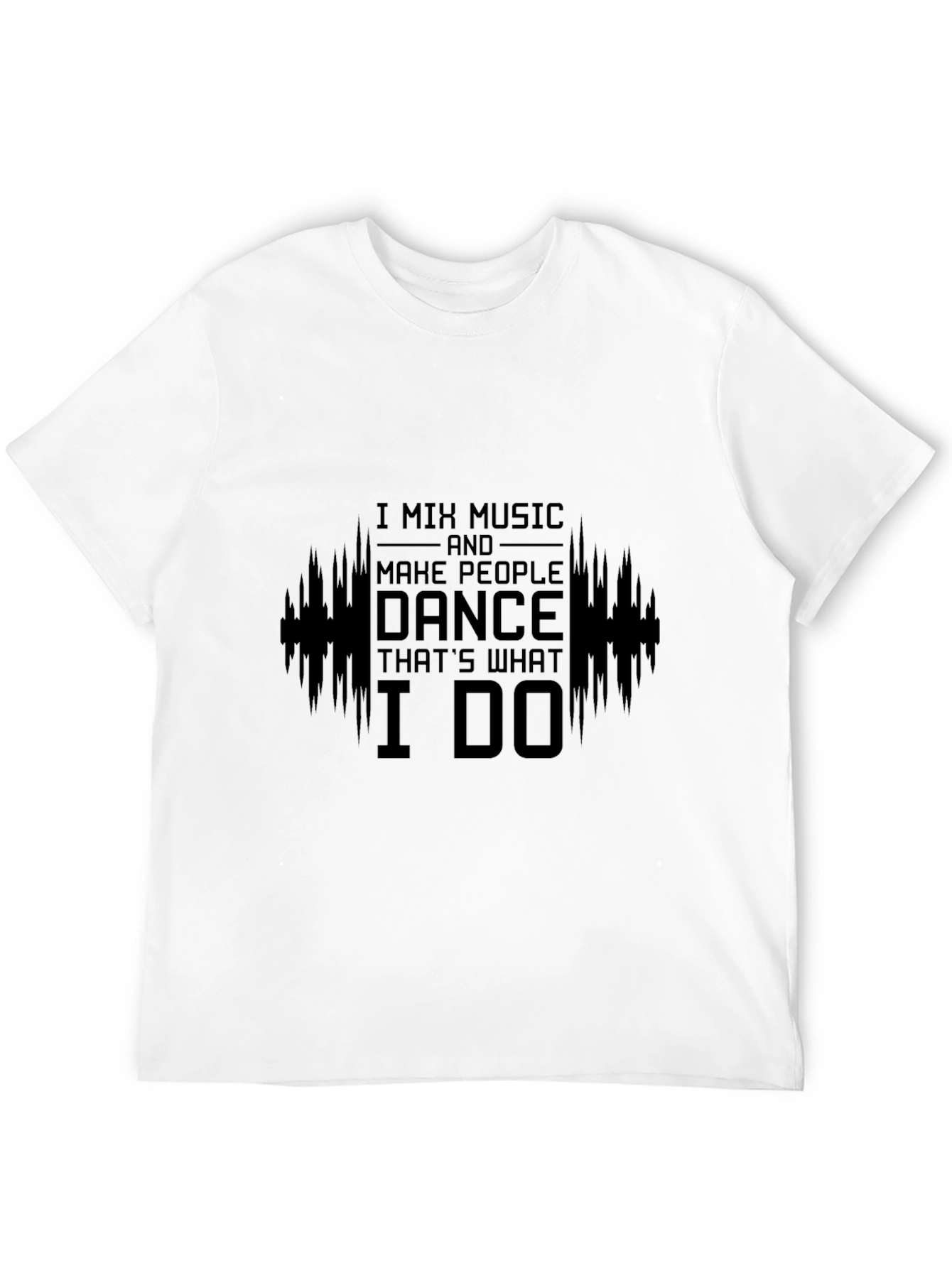 Black Mix Music Dance T-Shirt - DJ Musician Shirt view 12