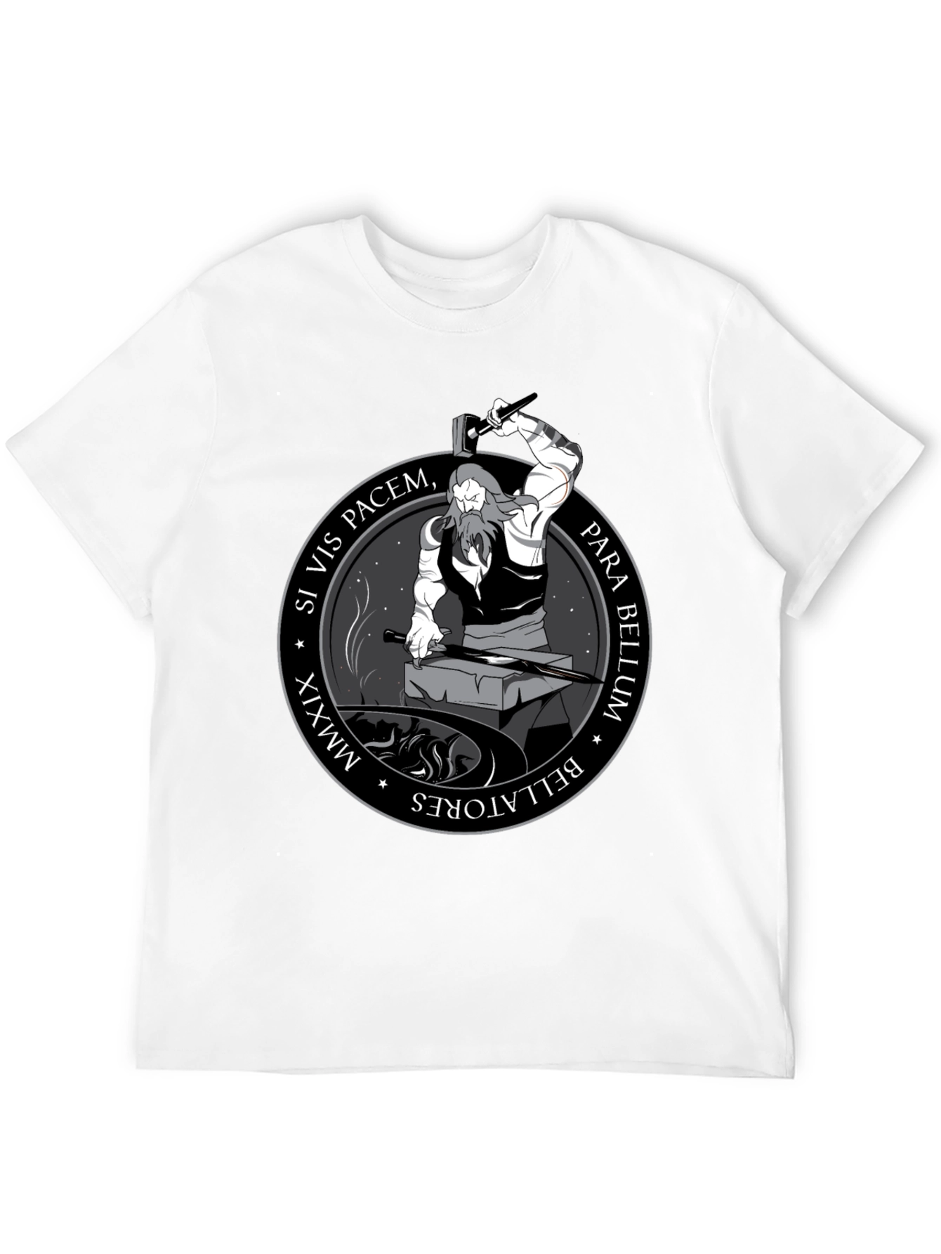 Black Si Vis Pacem, Para Bellum Graphic Tee view 12