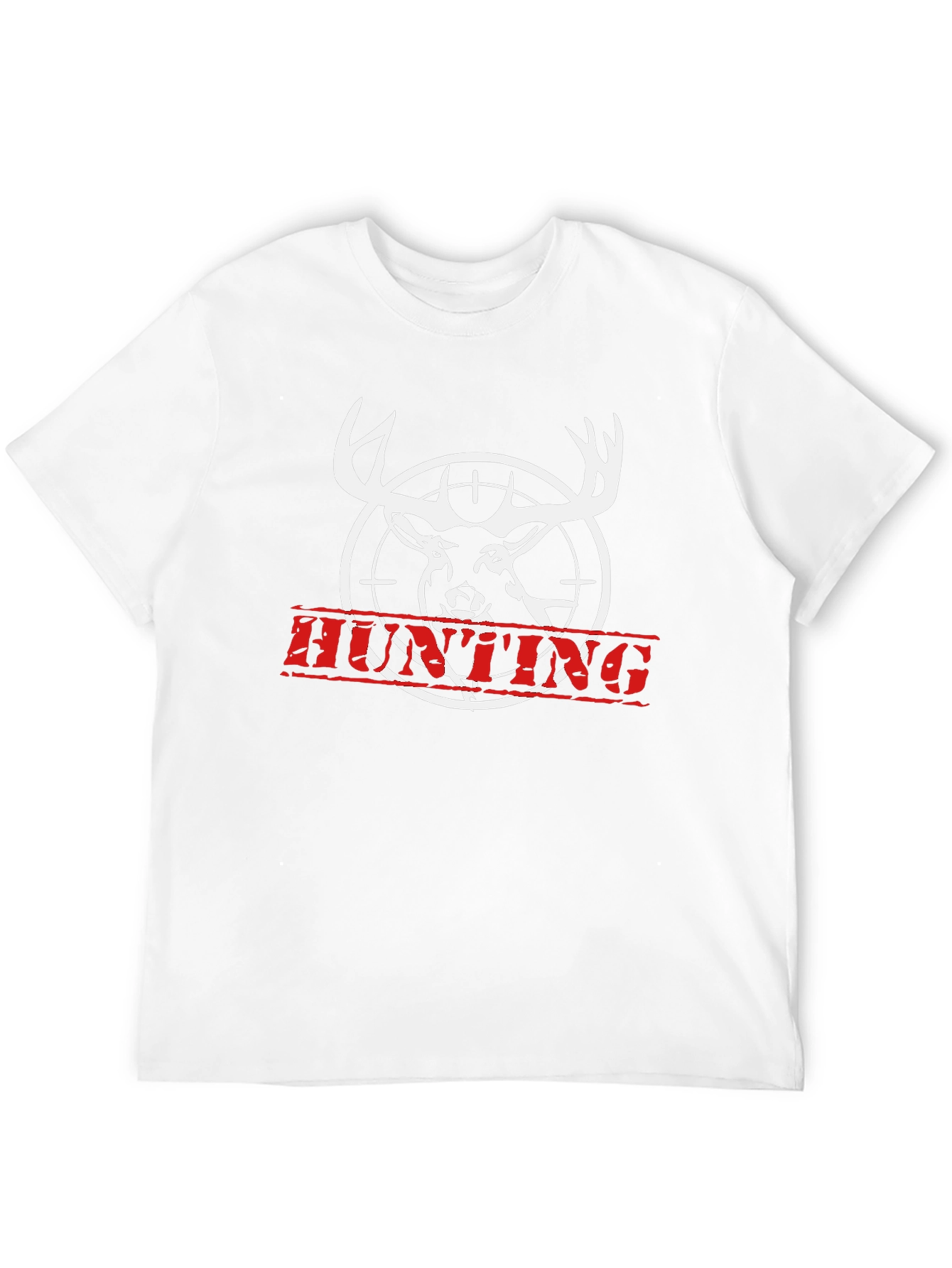 Black Hunting Deer T-Shirt - Black Cotton Tee view 12