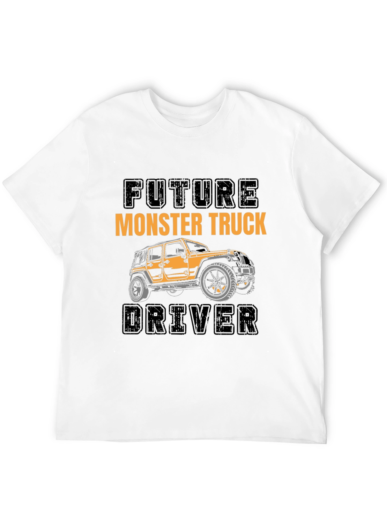 Black Future Monster Truck Driver Black T-Shirt view 12