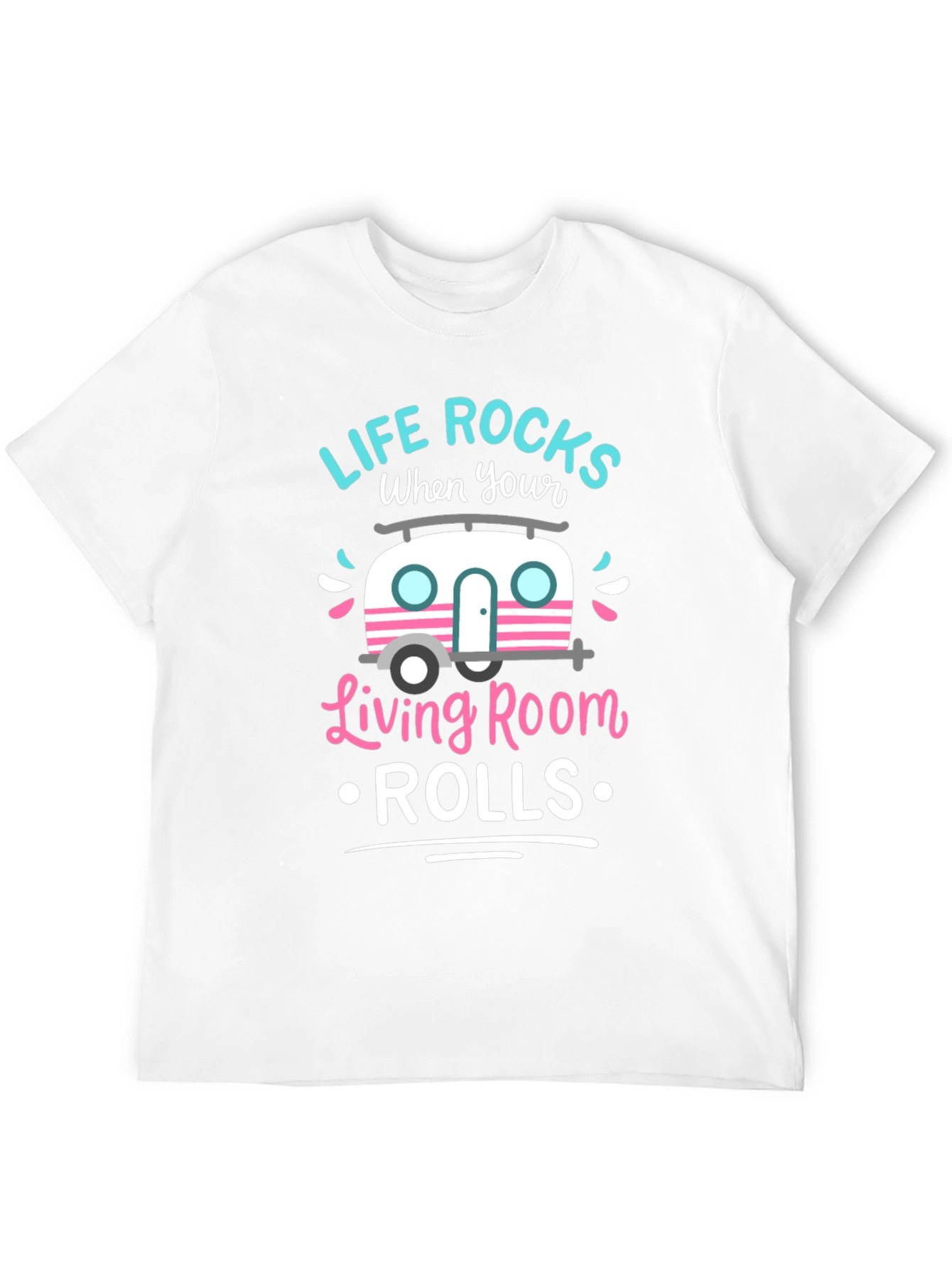 Black Life Rocks When Your Living Room Rolls T-Shirt view 12