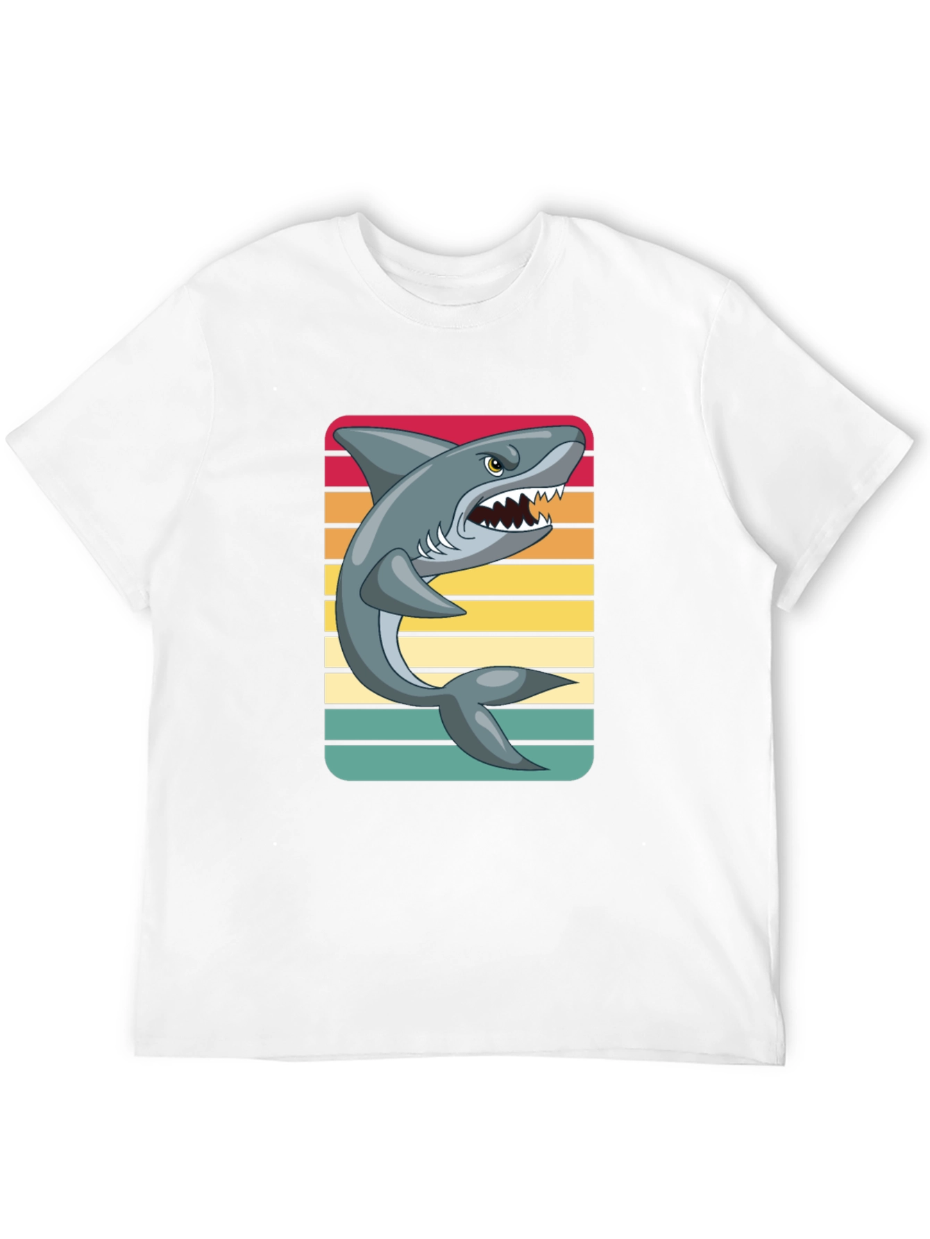 Black Retro Shark Graphic Tee view 12
