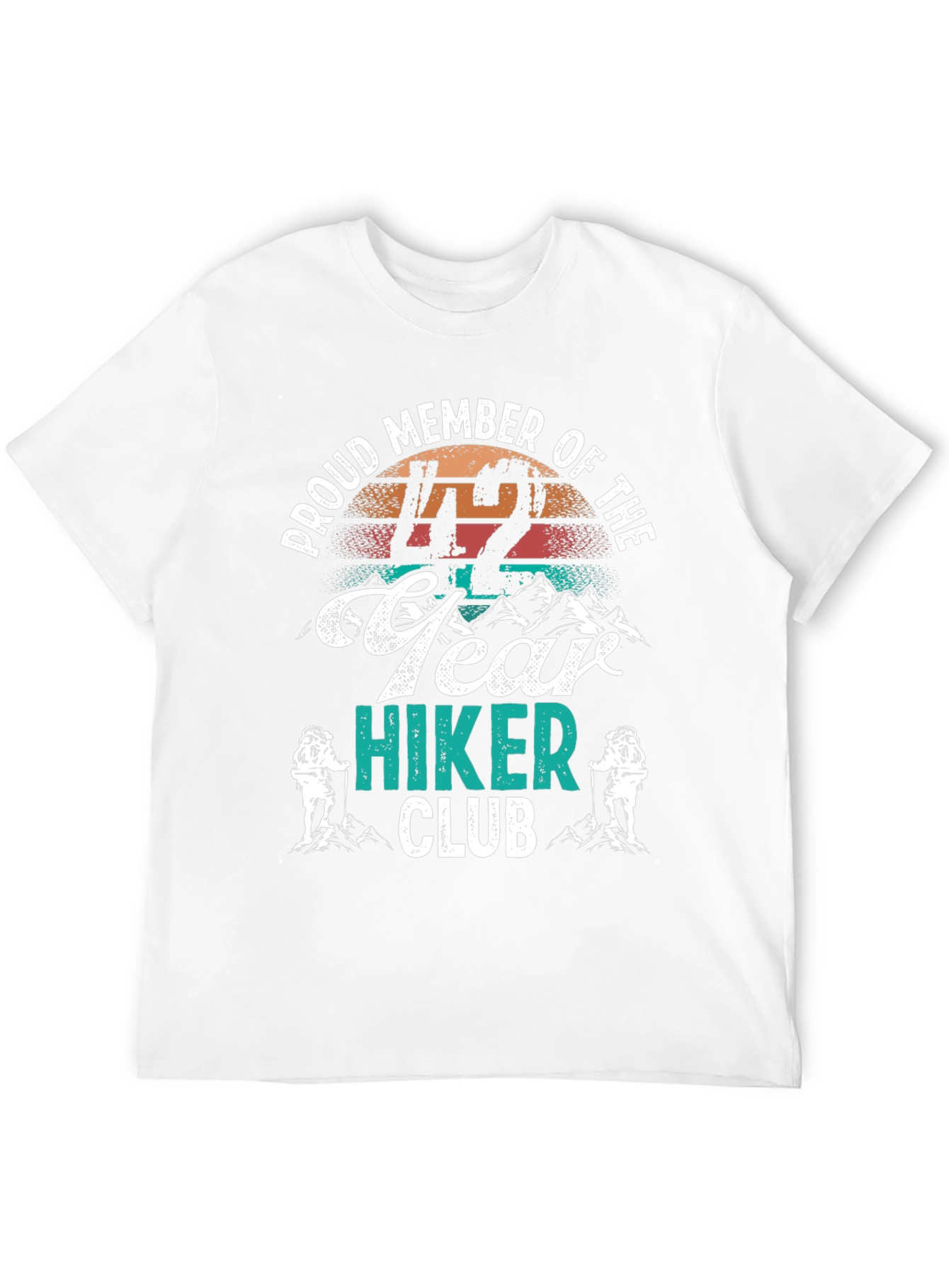 Black Proud 42 Year Hiker Club T-Shirt view 12