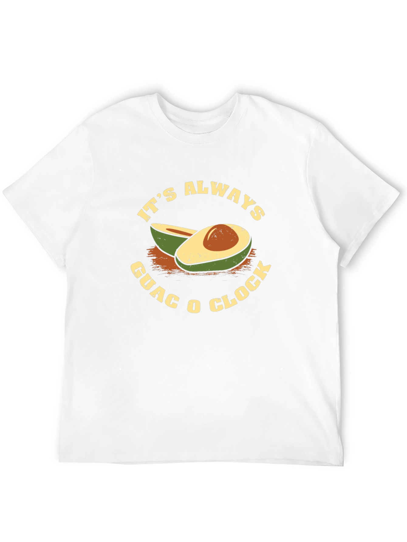 Black It's Always Guac O Clock Black T-Shirt view 12