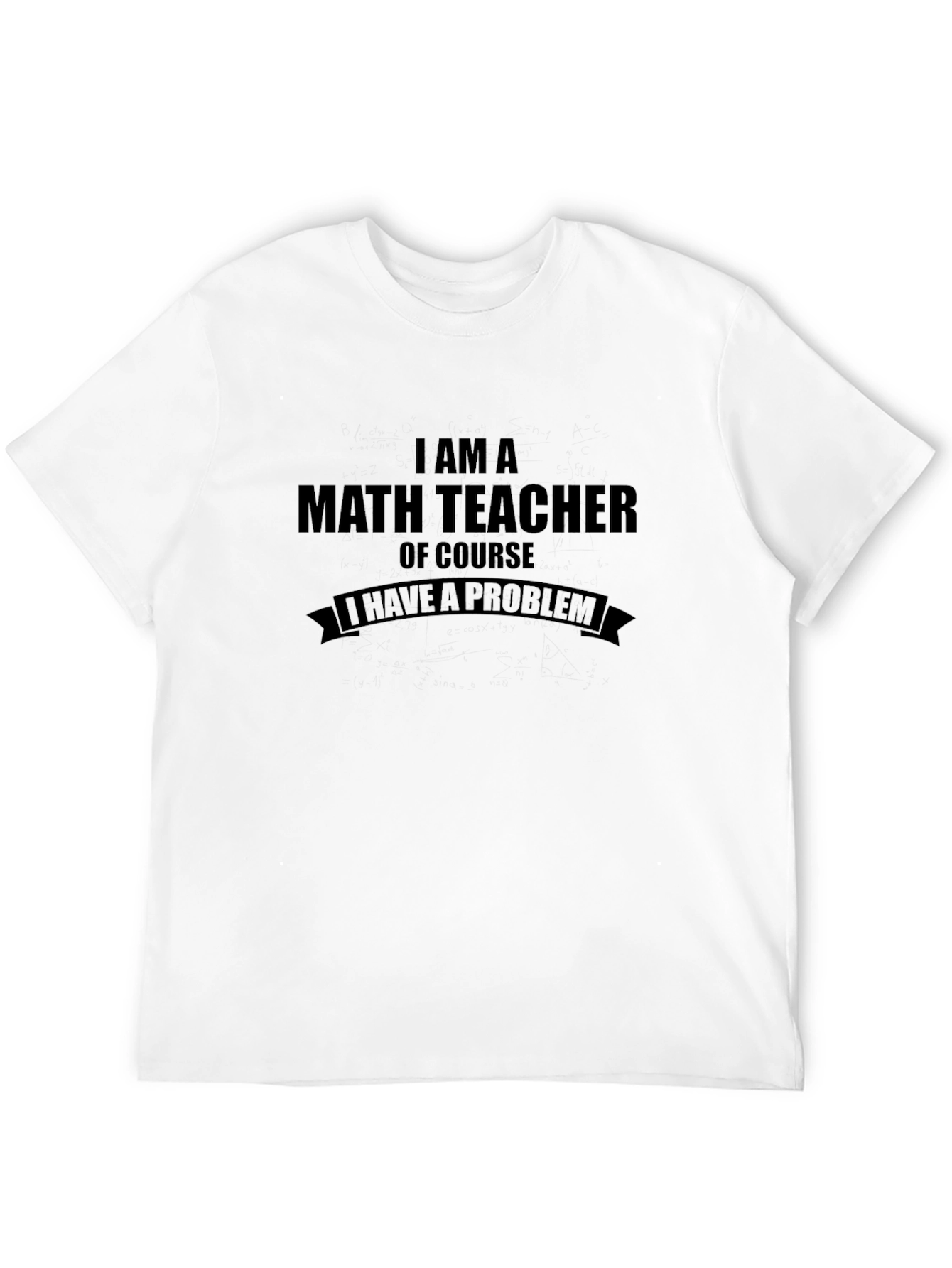 Black Math Teacher Humor Tee - Problem Solving Shirt view 12