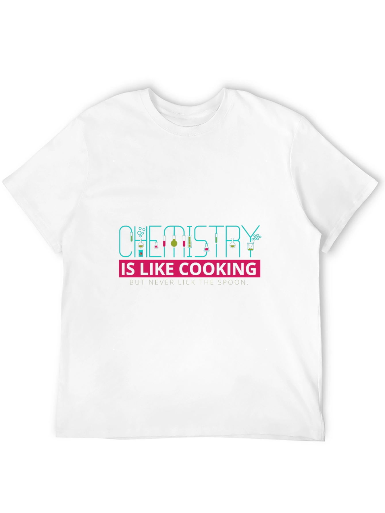 Black Chemistry is Like Cooking Men's Black T-Shirt view 12