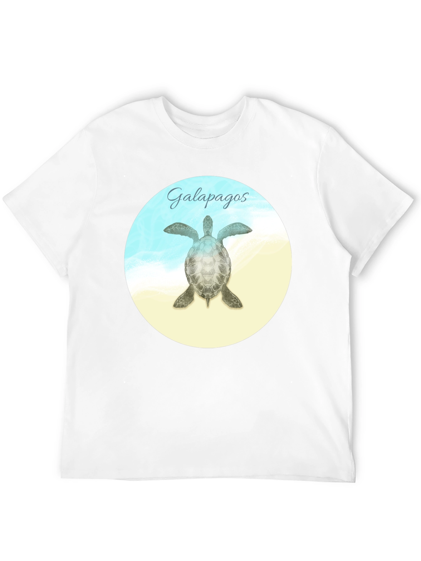 Black Galapagos Turtle Graphic T-Shirt view 12