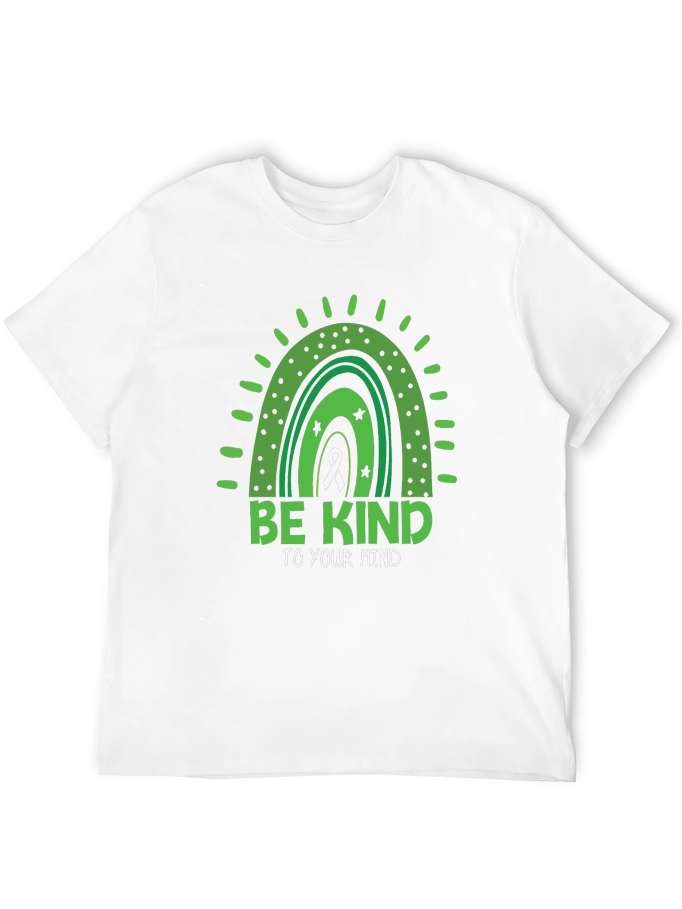 Black Be Kind To Your Mind Mental Health T-Shirt view 12