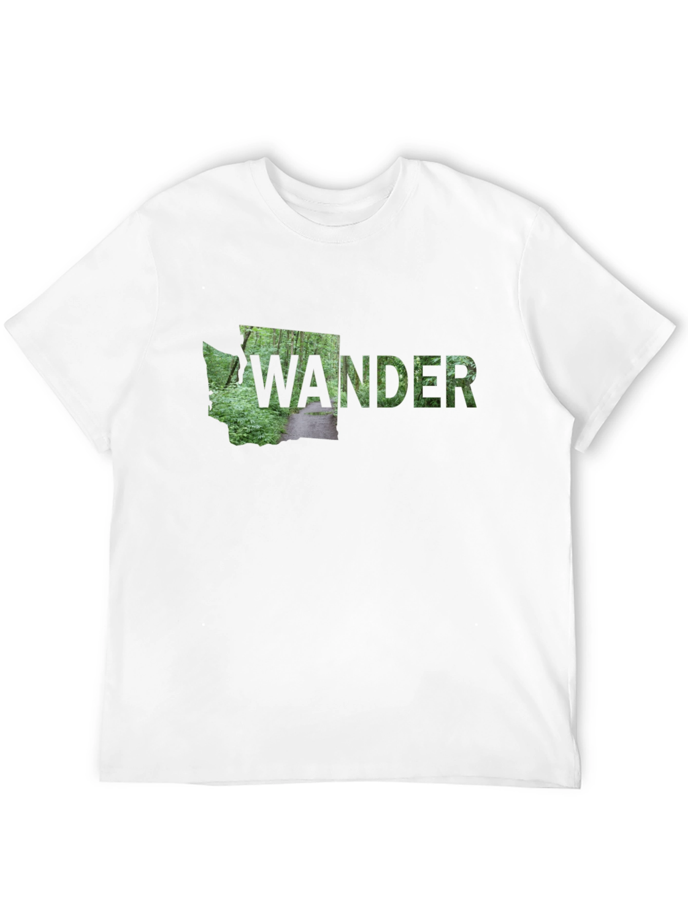 Black Washington State Wander T-Shirt view 12