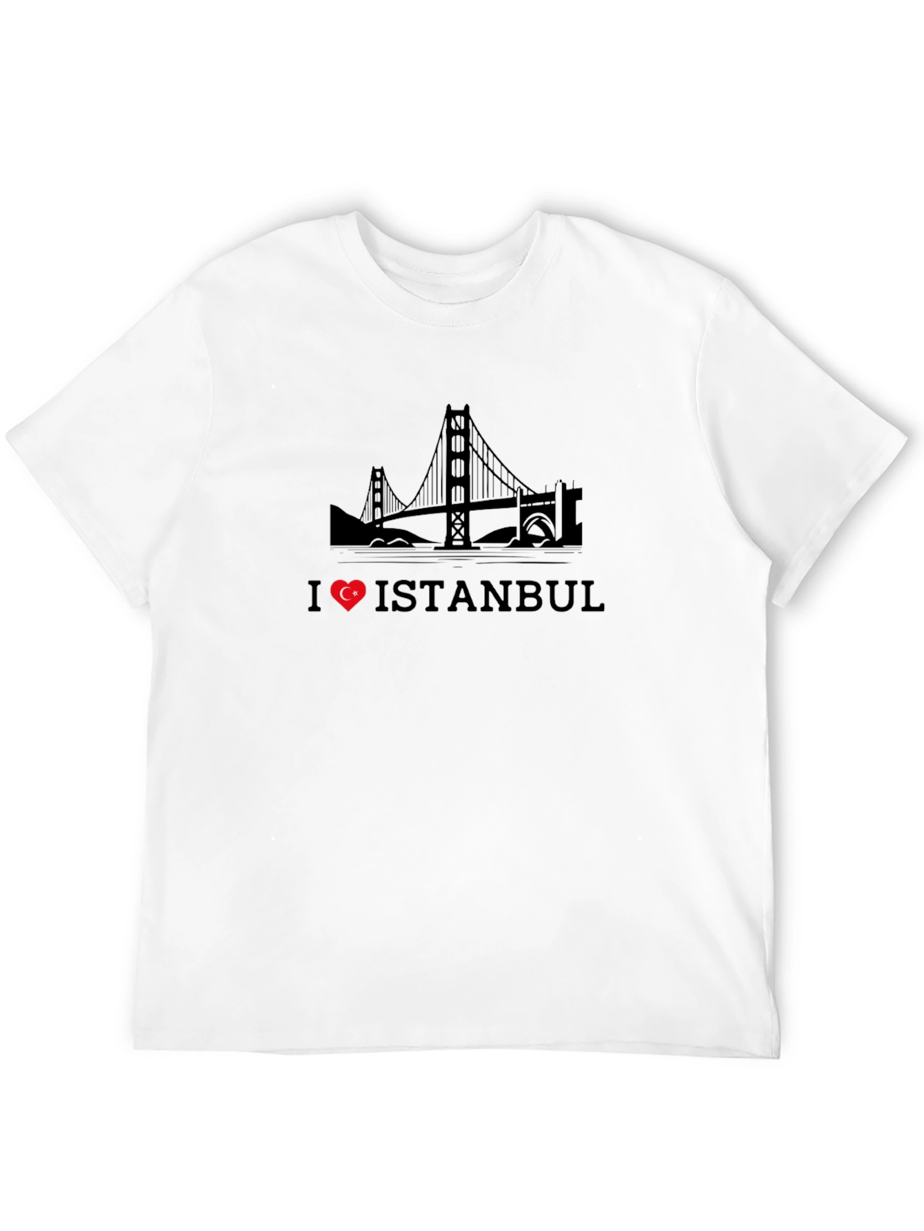 Black I Love Istanbul Black Graphic Tee view 12