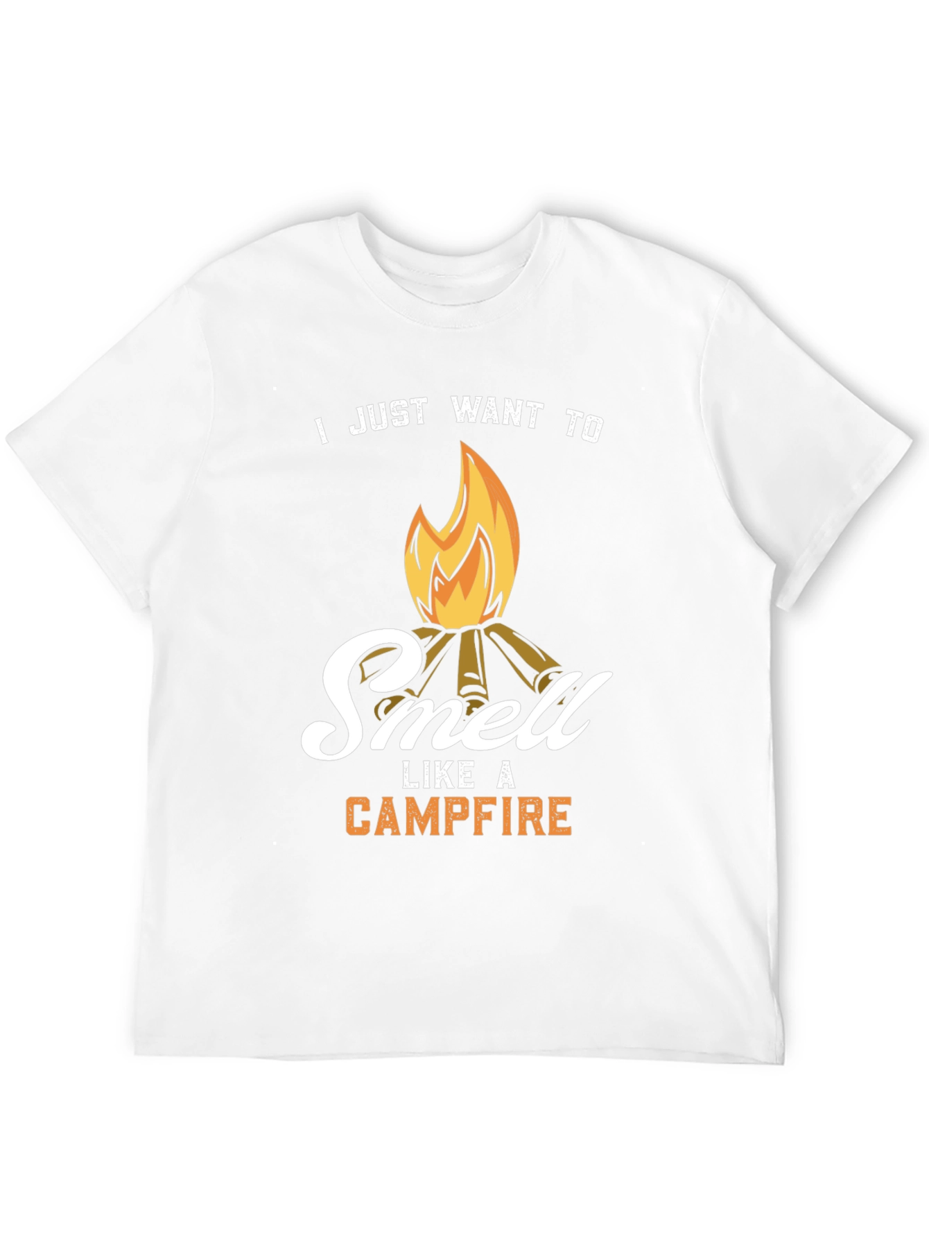 Black Campfire Smell T-Shirt - Camping Lover Gift view 12