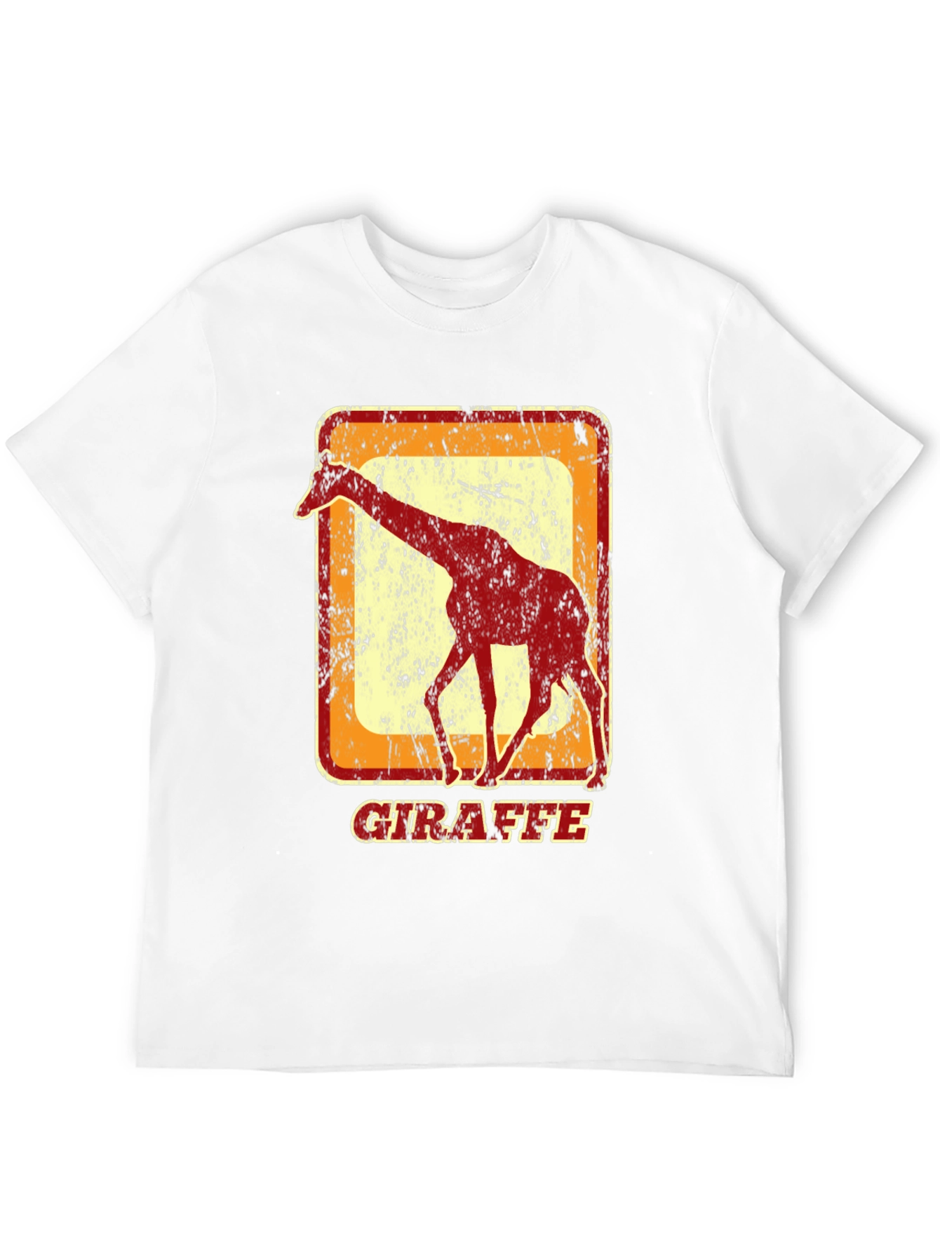 Black Vintage Giraffe Graphic T-Shirt - Cool Animal Tee view 12