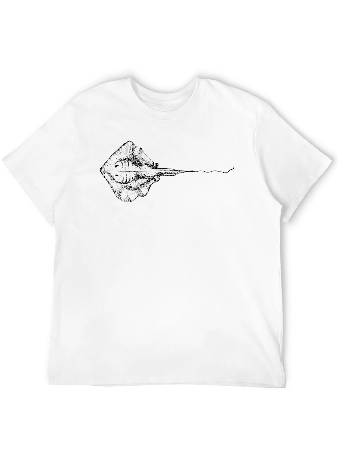 Black Men's Black Stingray Graphic Tee view 12