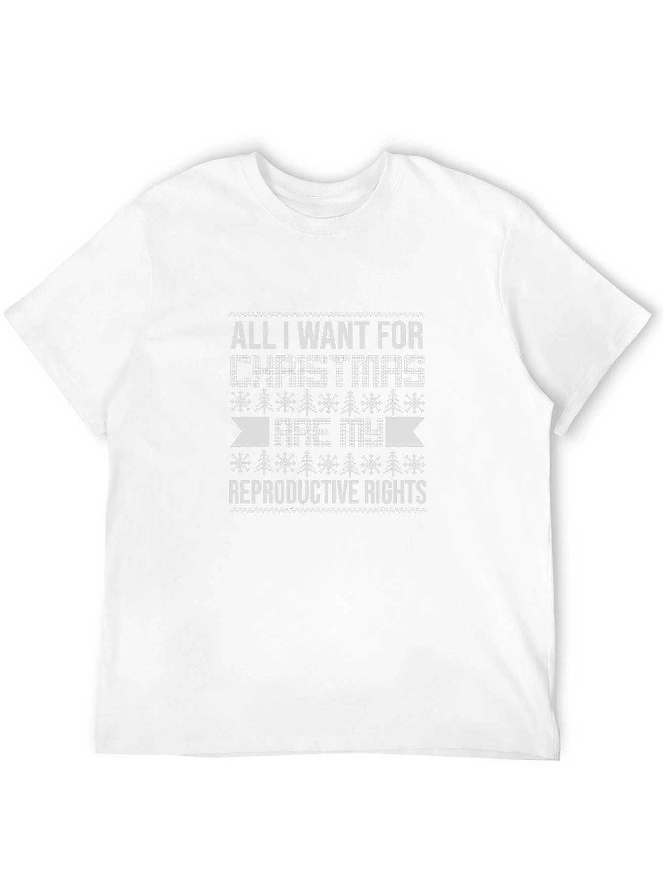 Black Reproductive Rights Christmas T-Shirt view 12