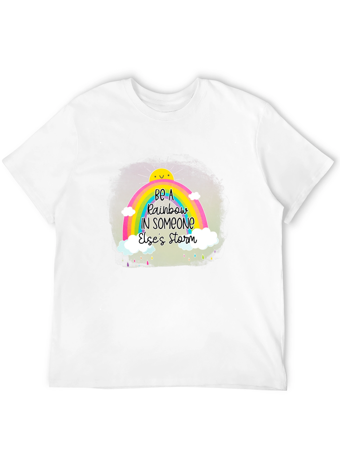 Black Be a Rainbow Graphic T-Shirt view 12