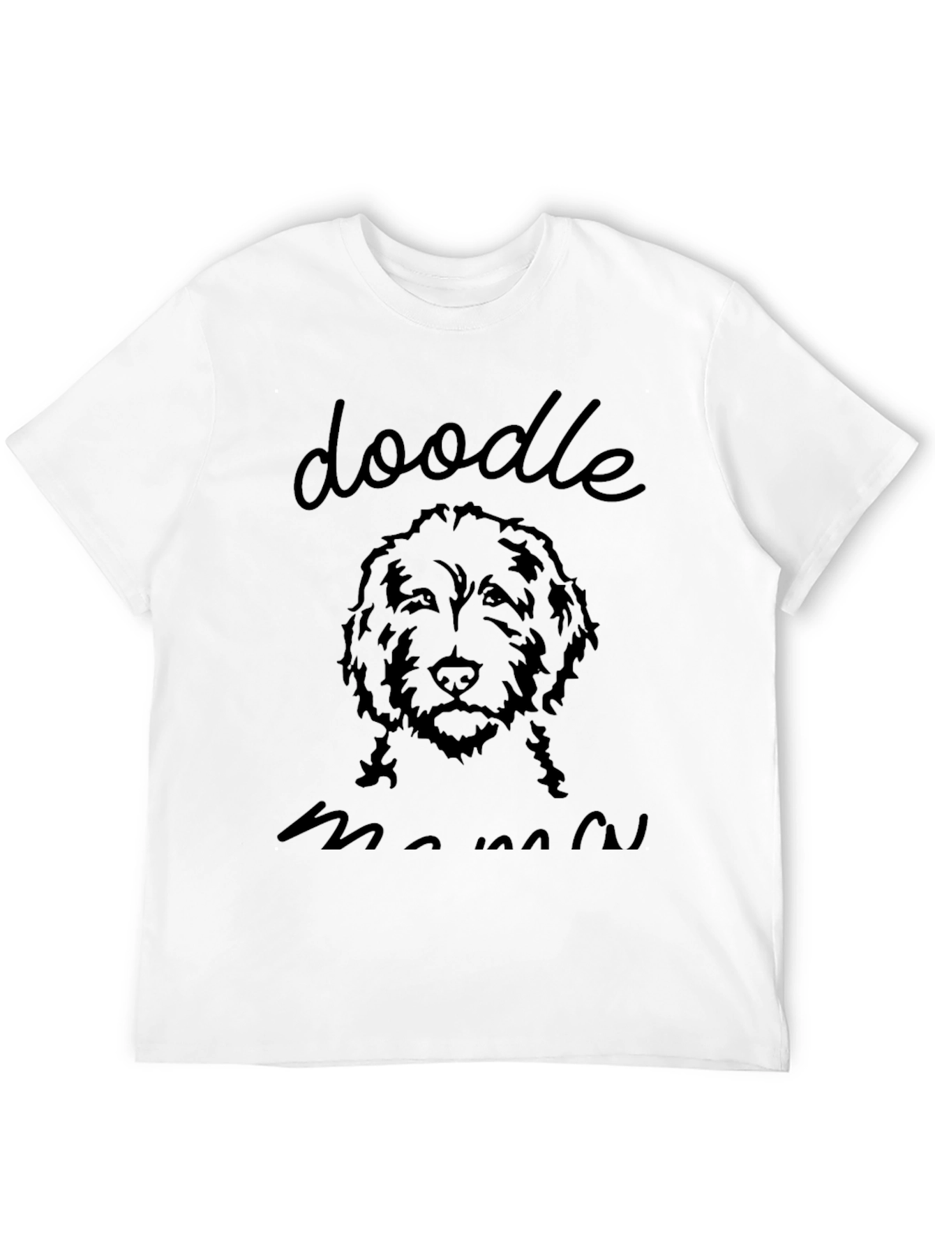 Black Doodle Mama Black T-Shirt - Dog Lover Tee view 12