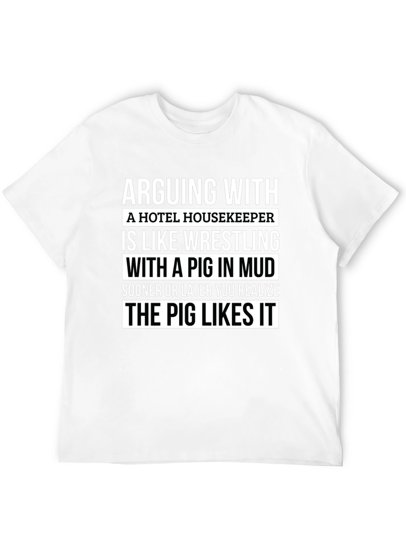 Black Arguing with Housekeeper Graphic Tee view 12