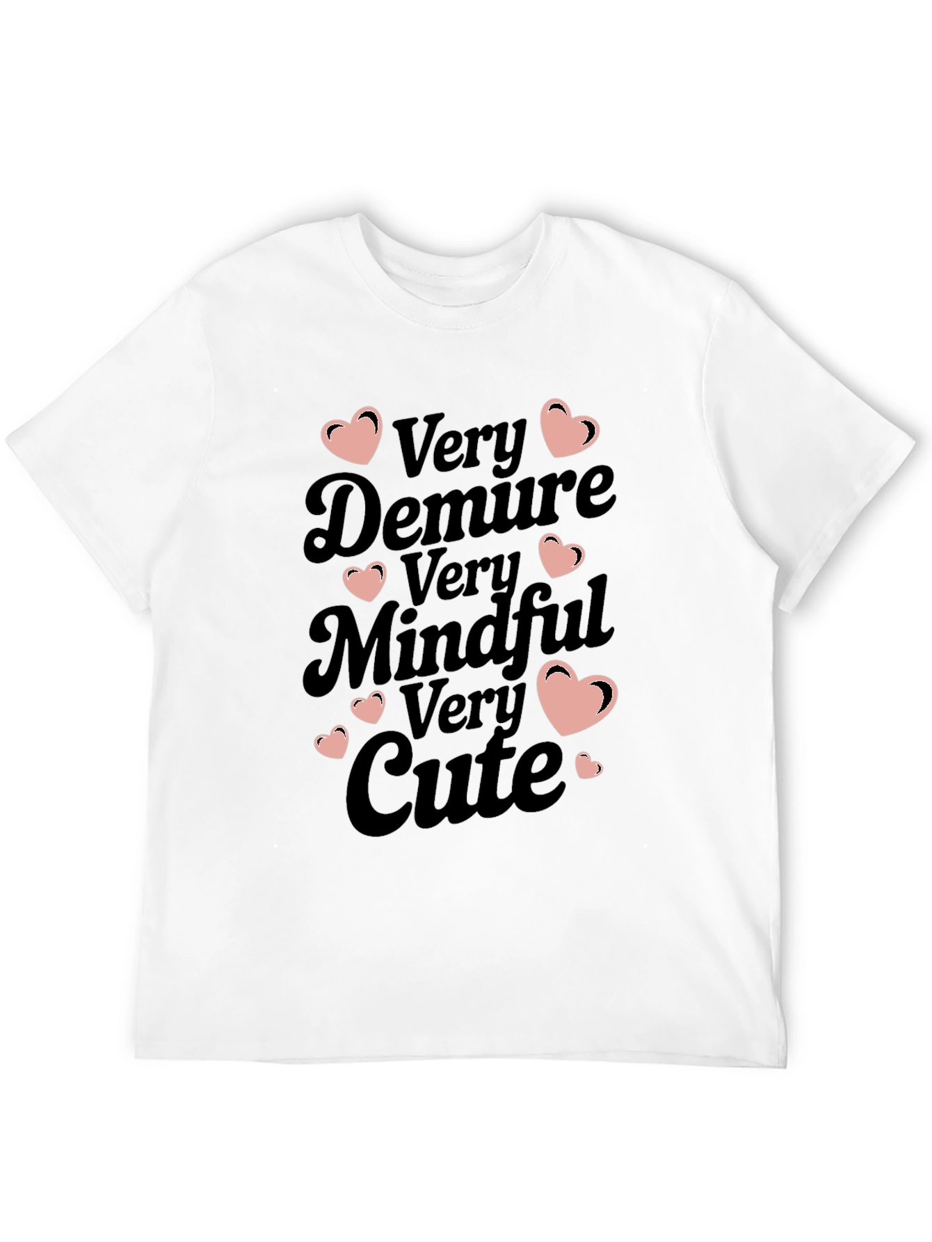 Black Very Demure Mindful Cute Graphic Tee view 12