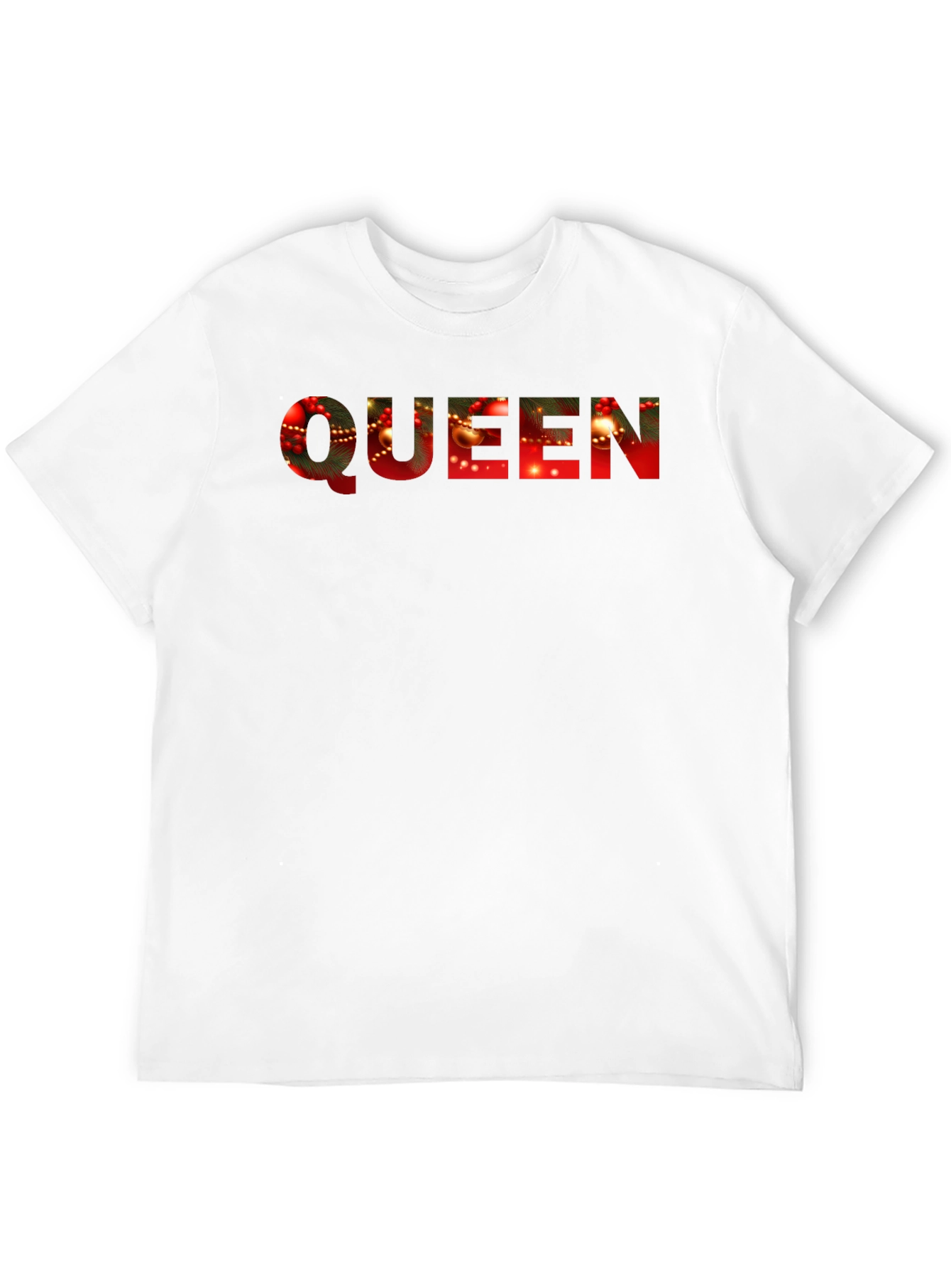 Black Queen Christmas Lights T-Shirt view 12