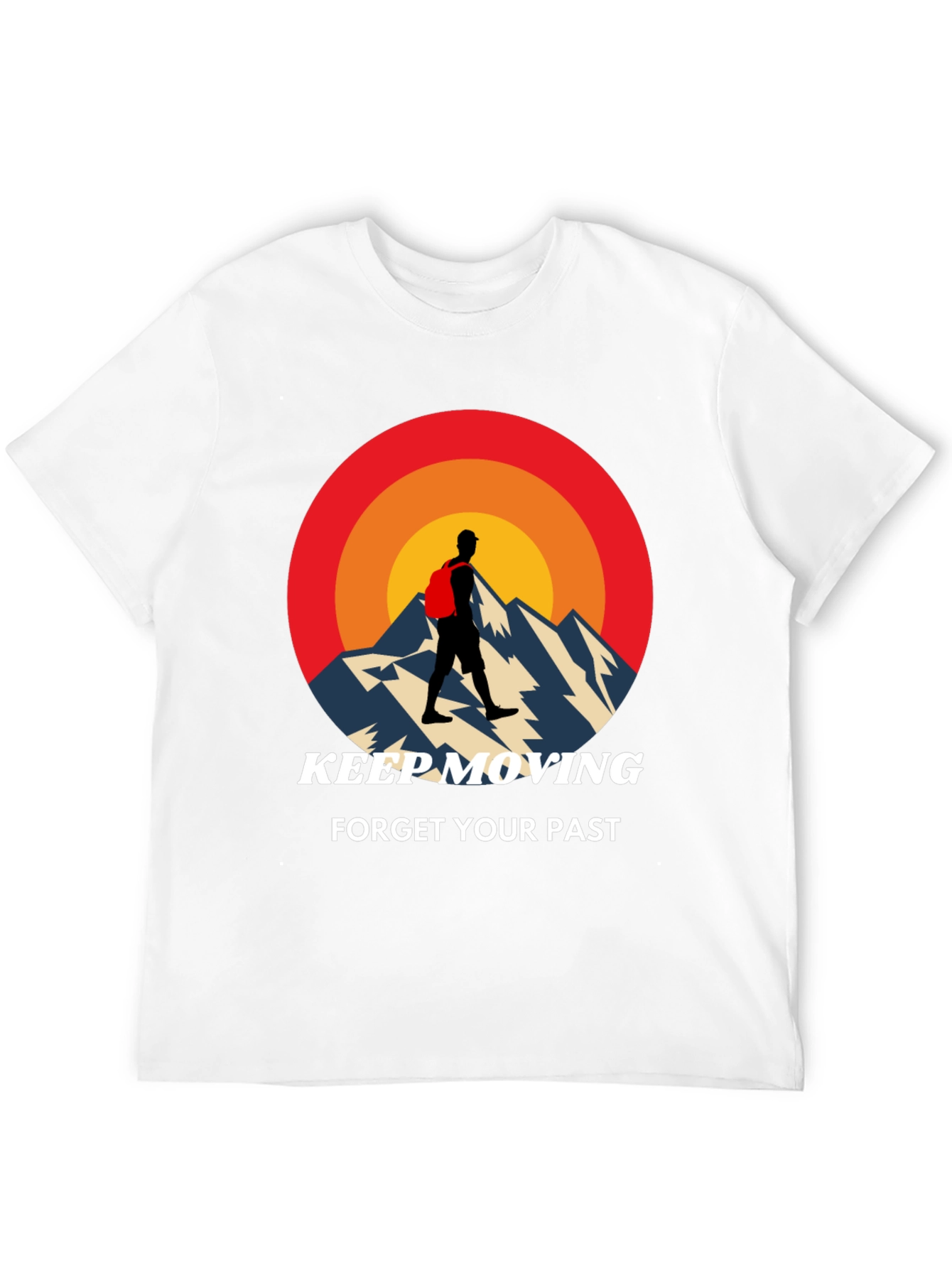 Black Keep Moving Mountain T-Shirt view 12