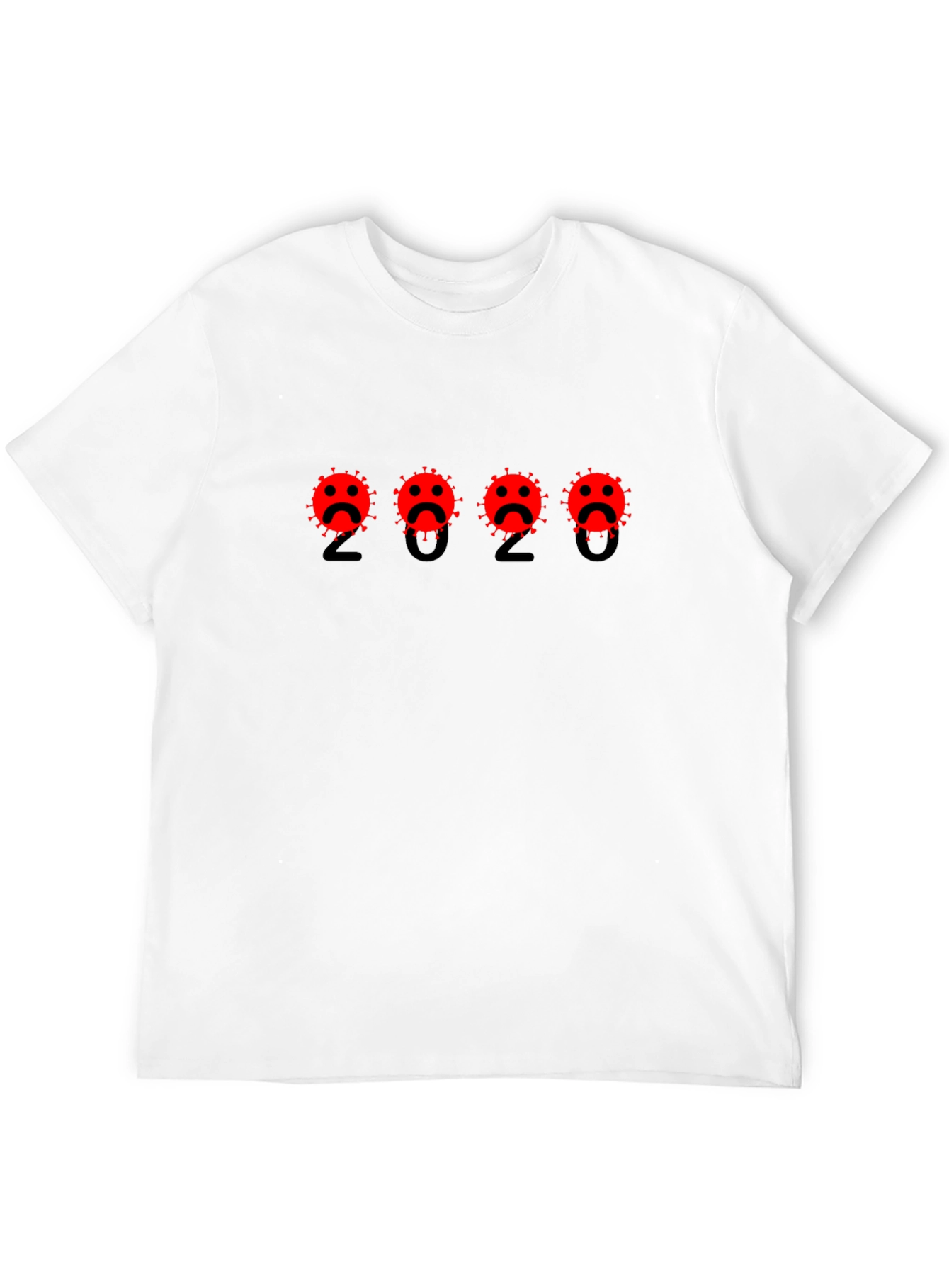 Black 2020 Virus Graphic Tee - Black Cotton T-Shirt view 12