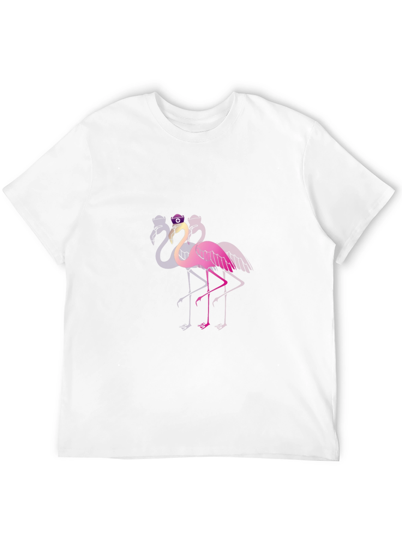 Black Funky Flamingo T-Shirt - Black Cotton Blend view 12