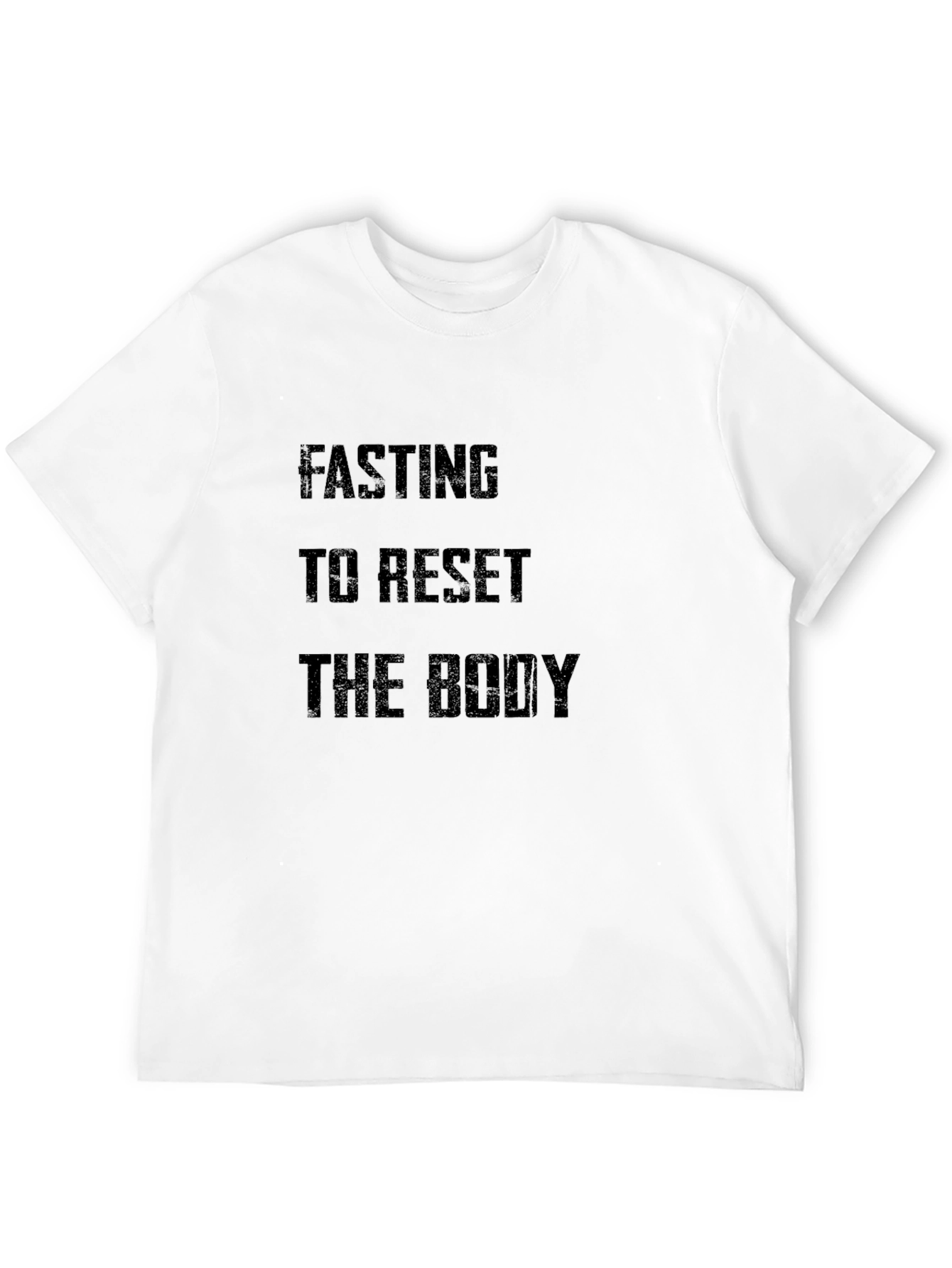 Black Fasting to Reset the Body Black T-Shirt view 12