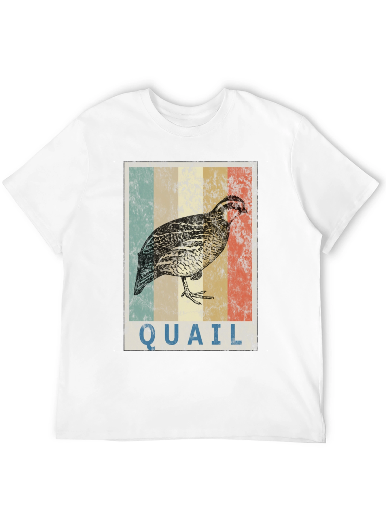 Black Vintage Quail Graphic T-Shirt view 12