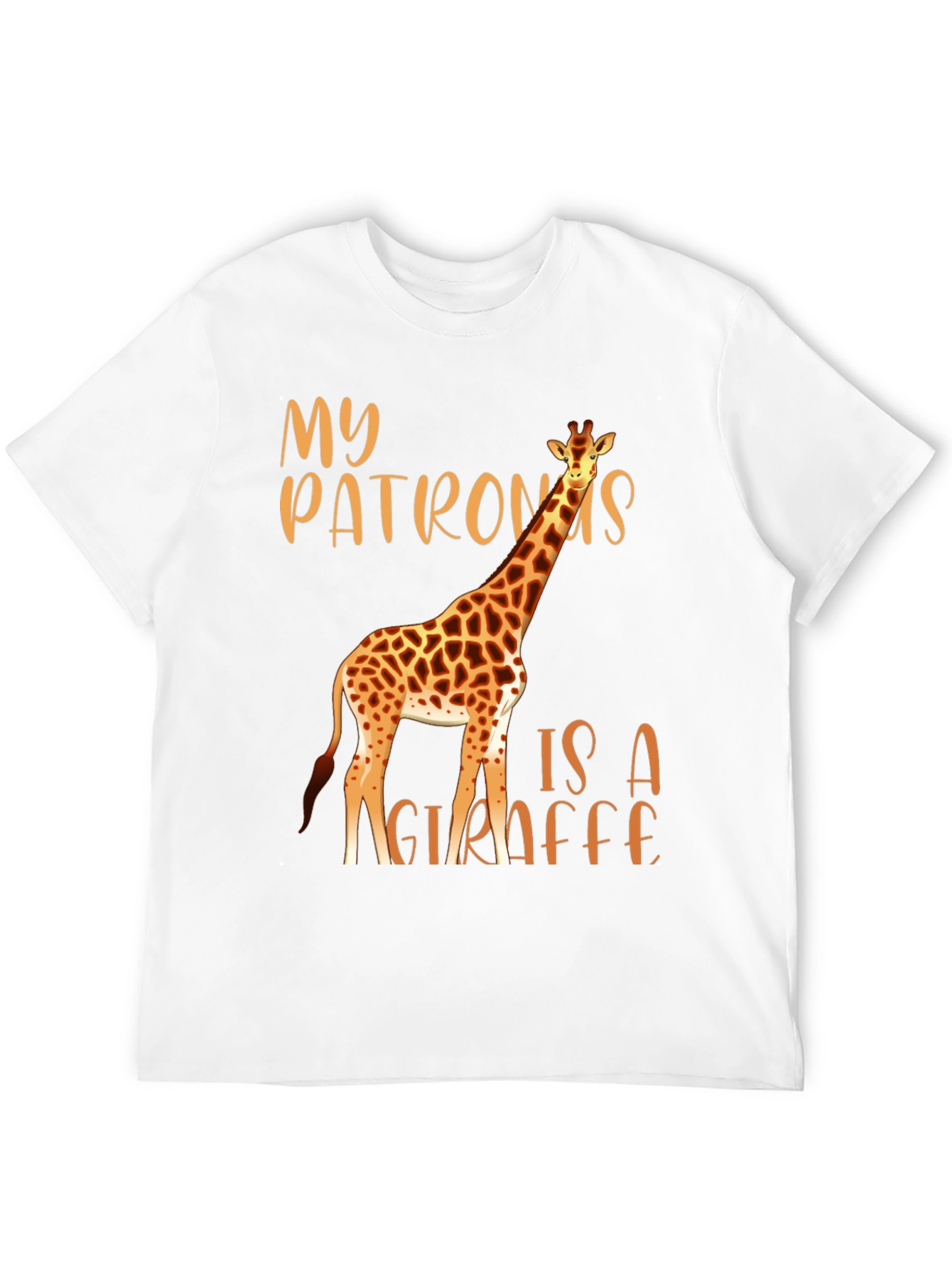 Black My Patronus Is A Giraffe T-Shirt view 12