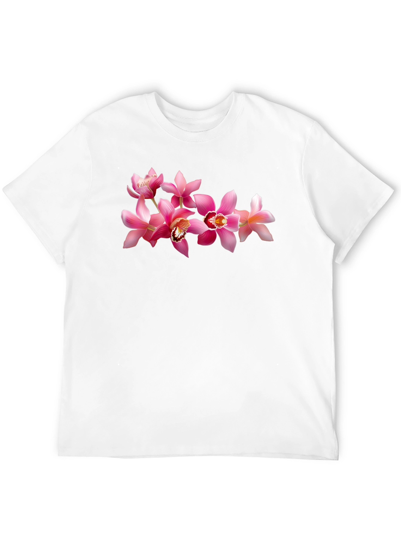 Black Floral Print Crew Neck T-Shirt view 12